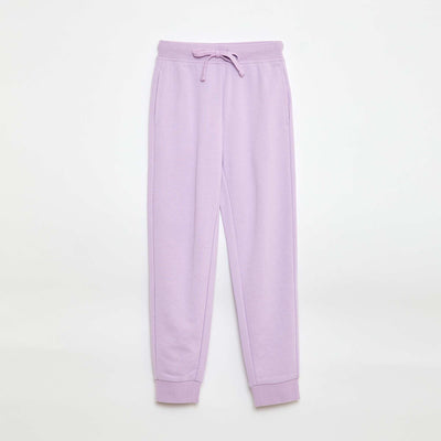 Jogging uni avec taille élastiquée VIOLET