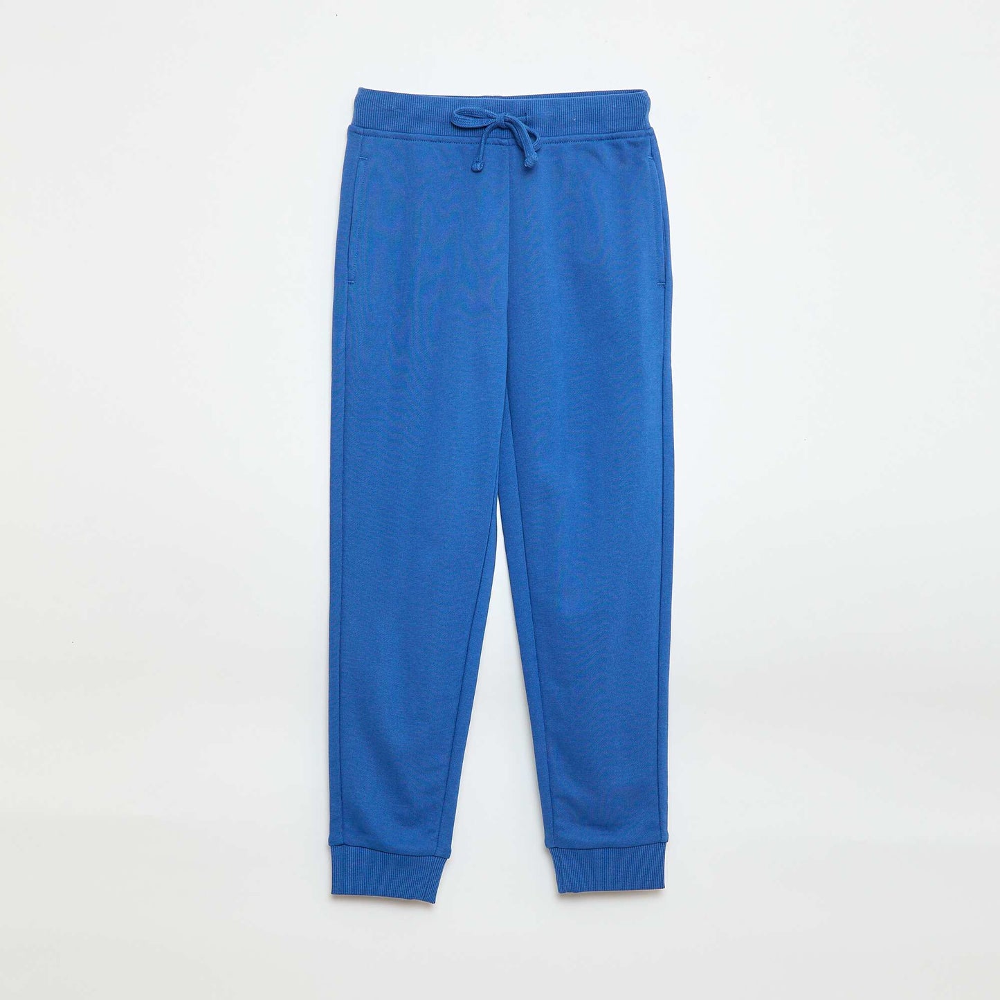 Jogging uni avec taille élastiquée BLEU