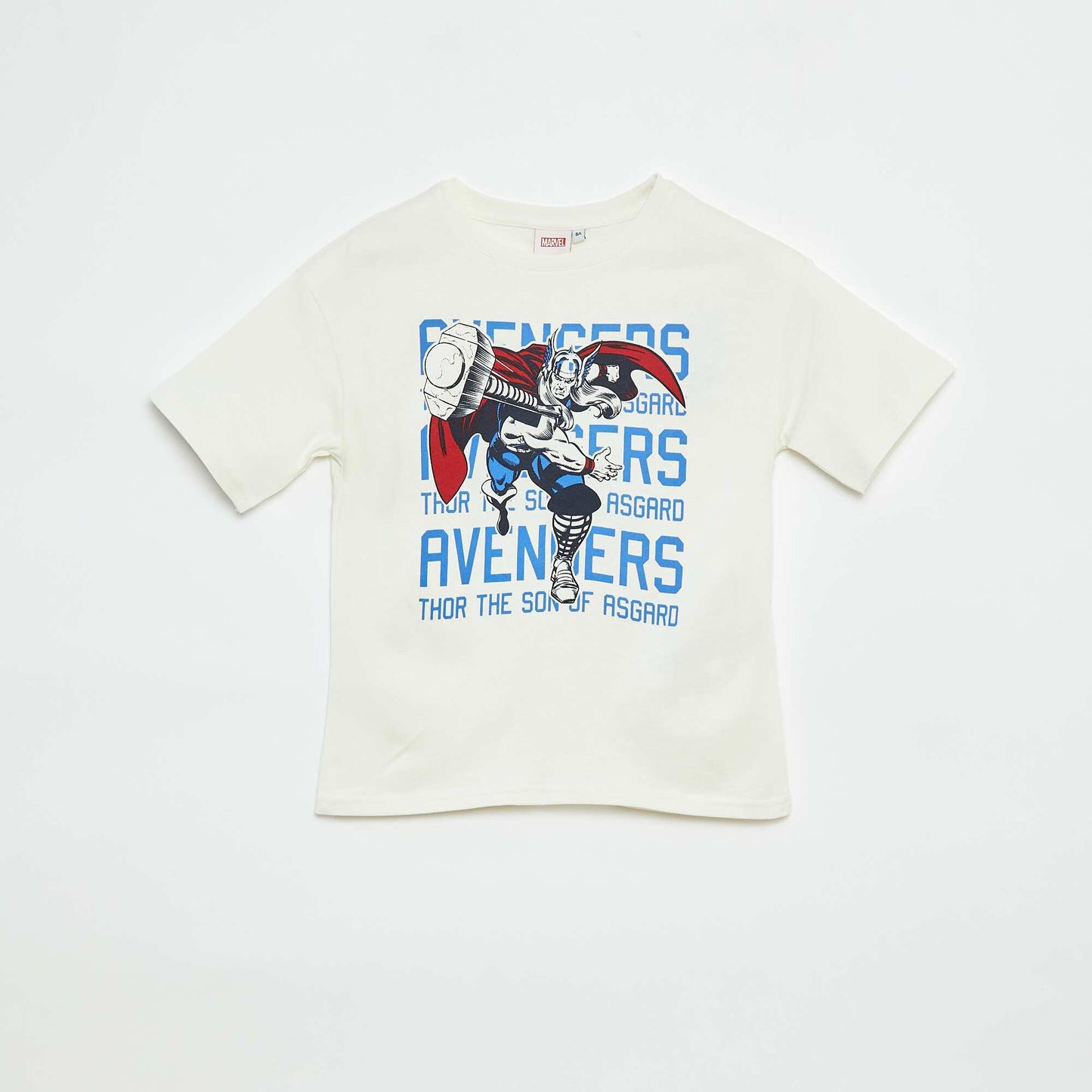 T-shirt 'Marvel' imprimé à manches courtes BLANC