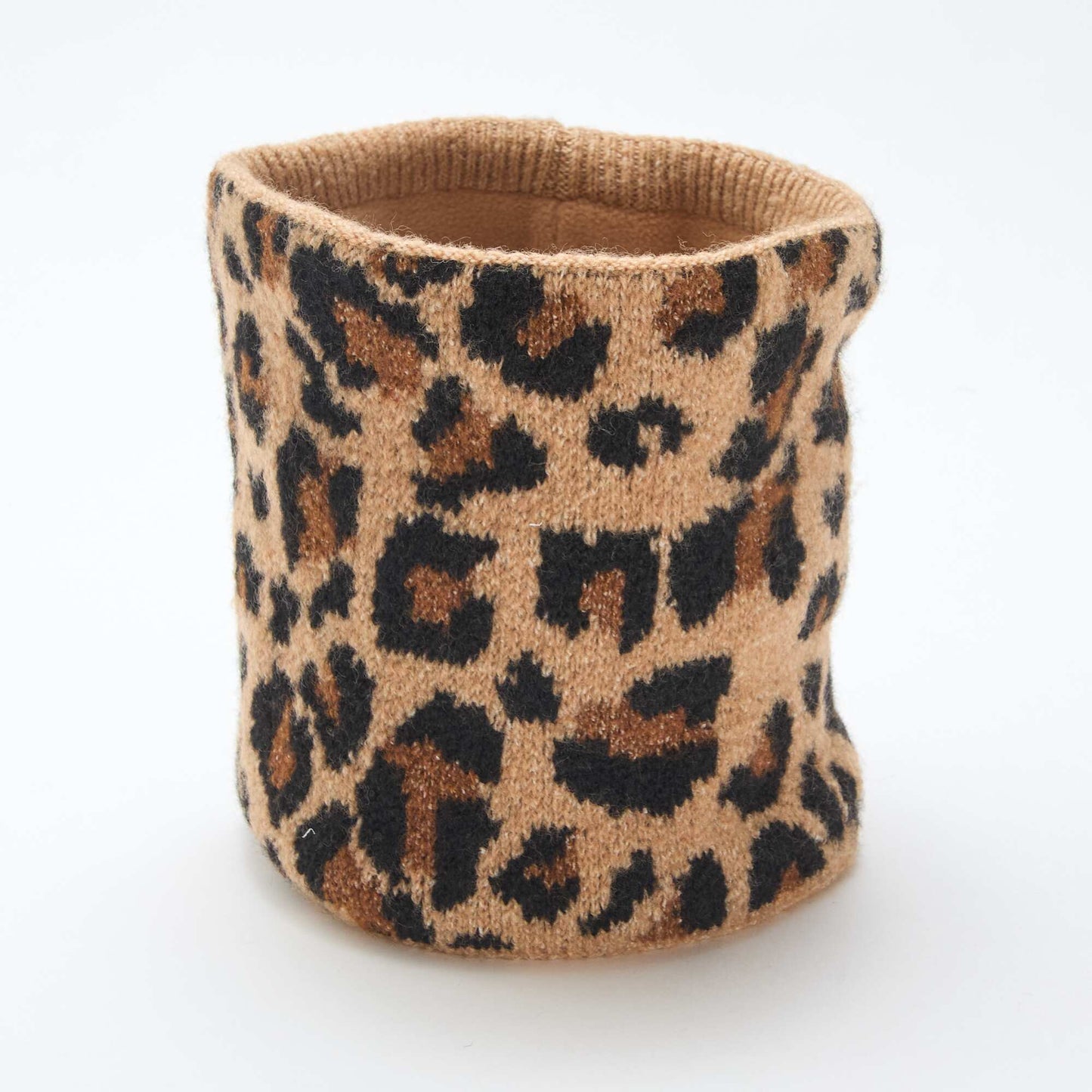 Snood en maille unie MARRON