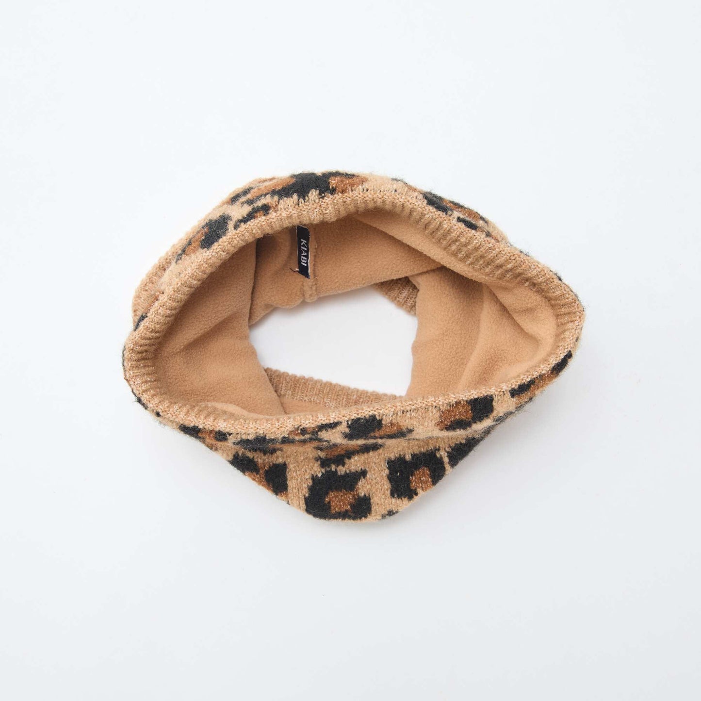 Snood en maille unie MARRON