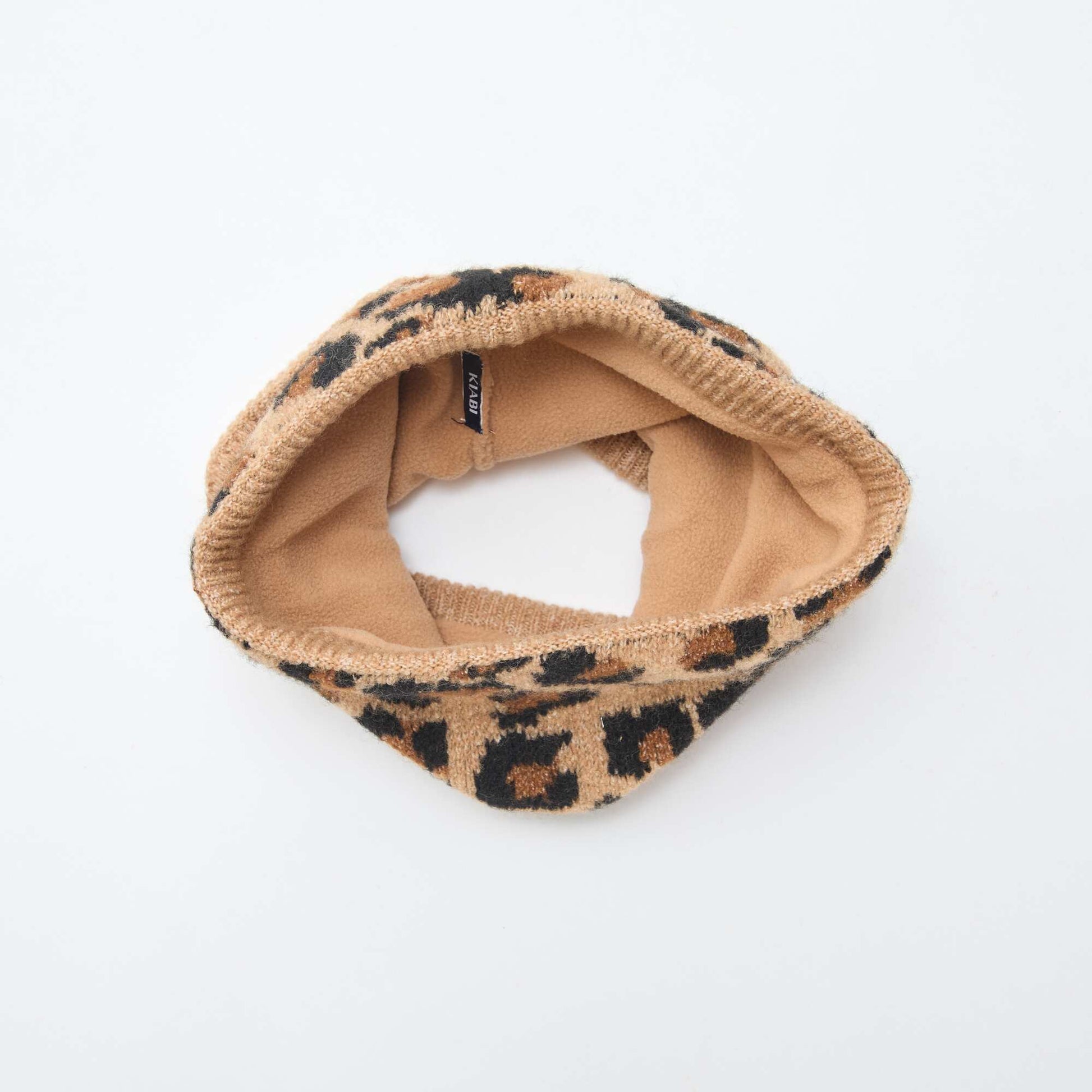 Snood en maille unie MARRON