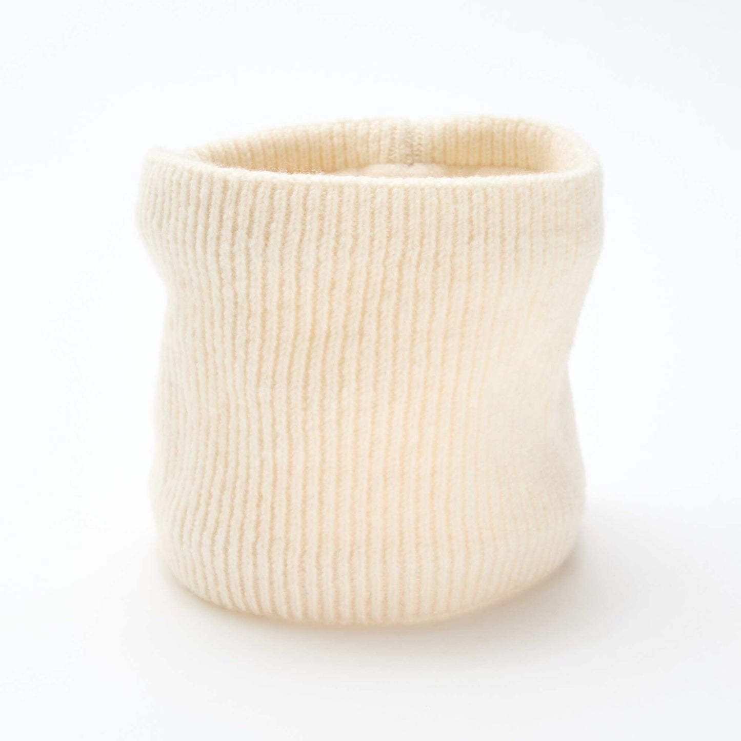 Snood en maille unie BLANC