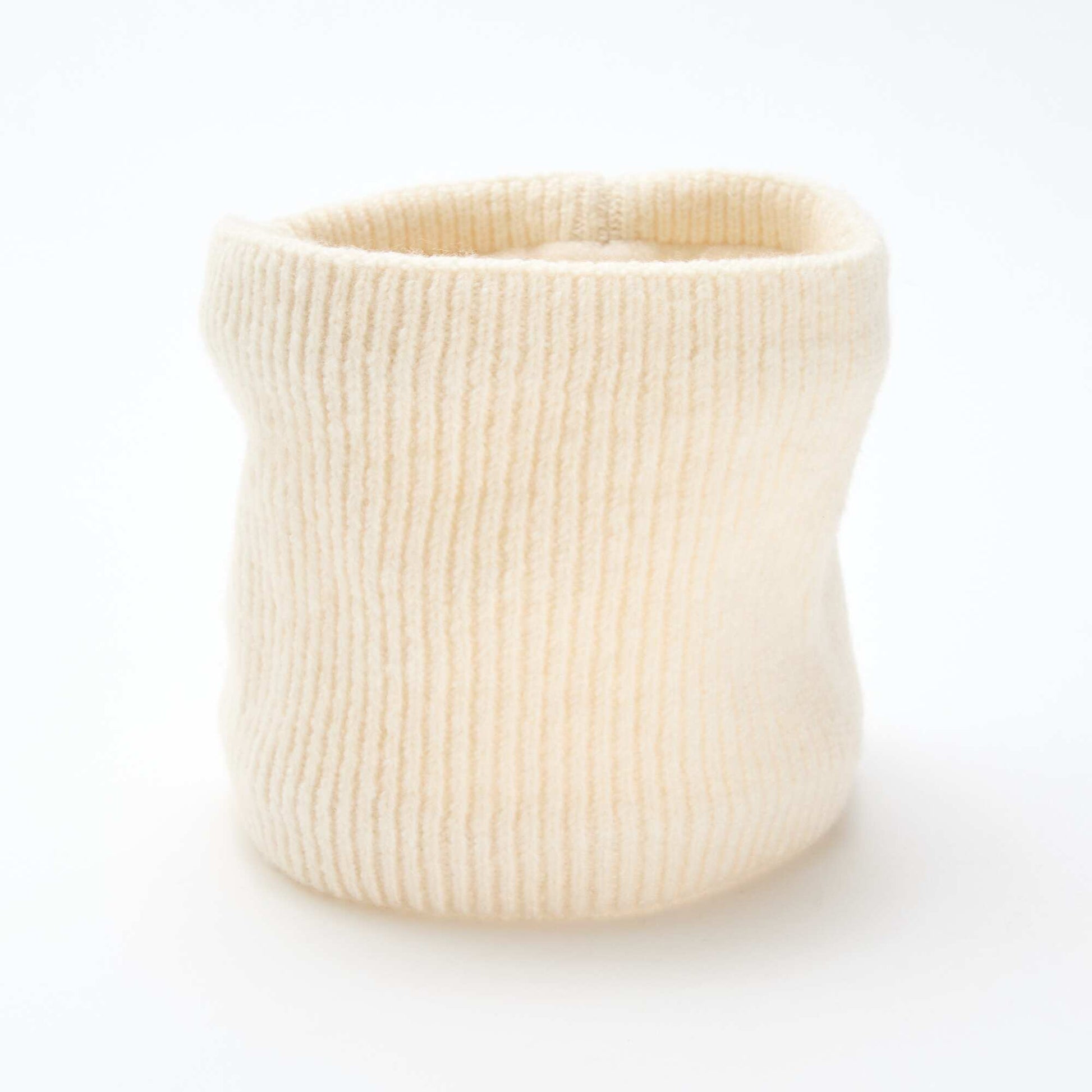 Snood en maille unie BLANC