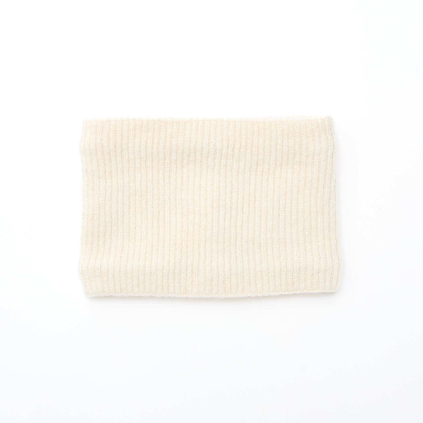 Snood en maille unie BLANC
