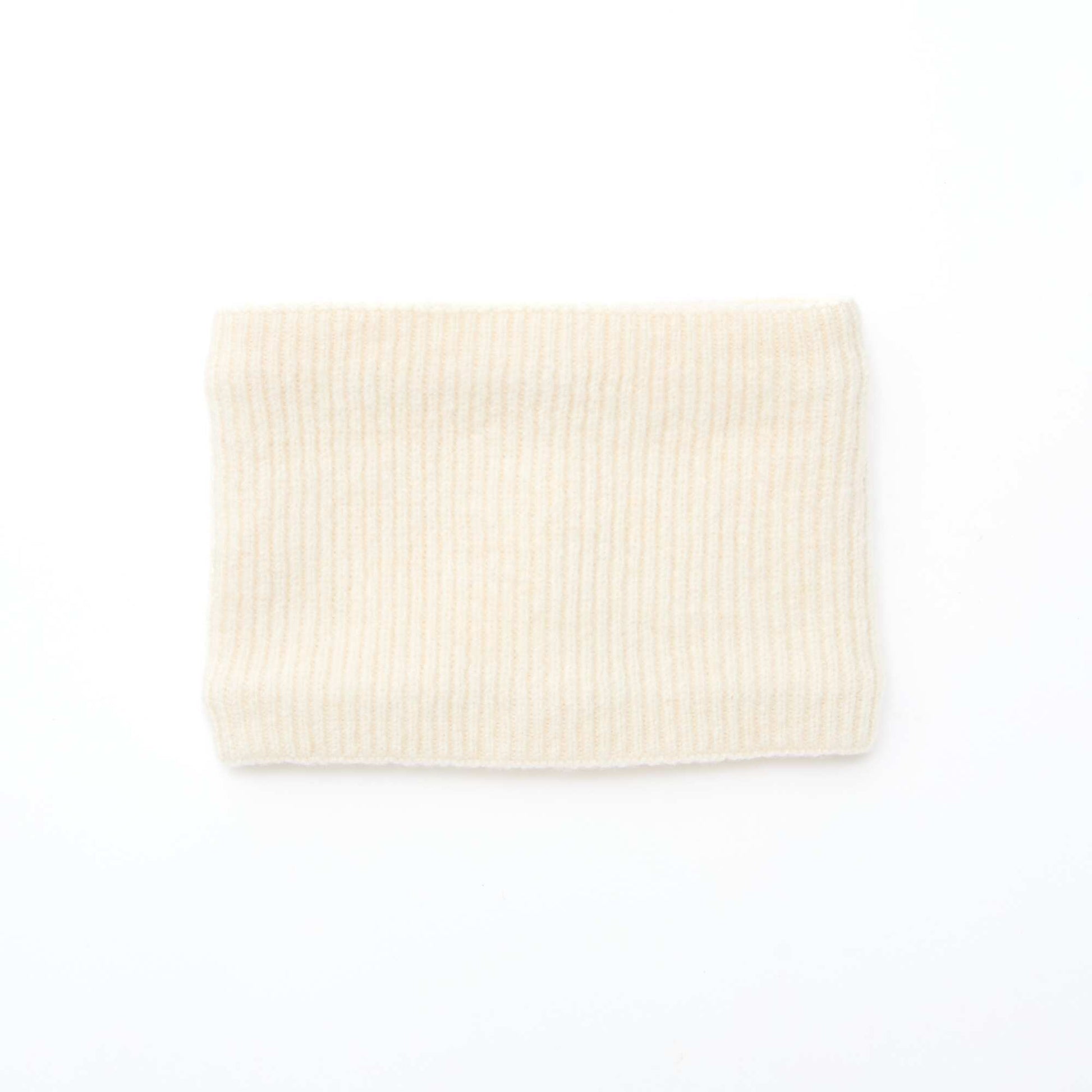 Snood en maille unie BLANC