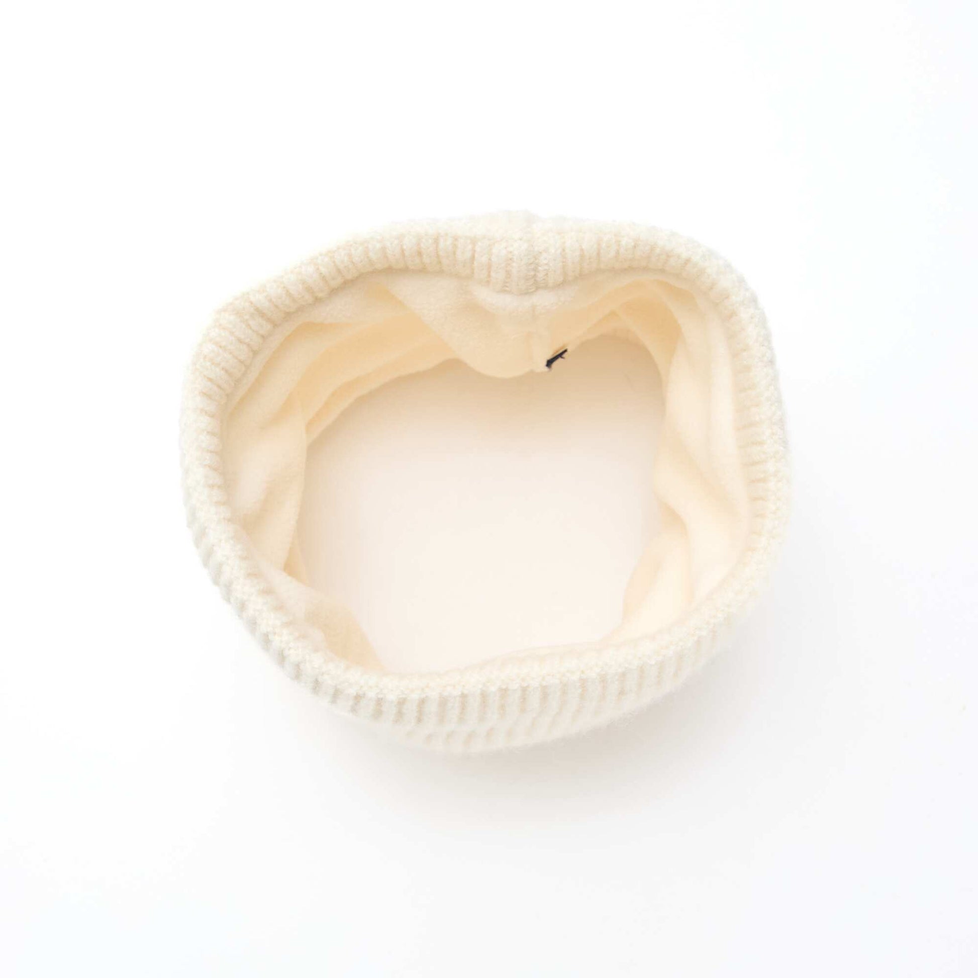 Snood en maille unie BLANC