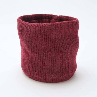 Snood en maille unie ROUGE
