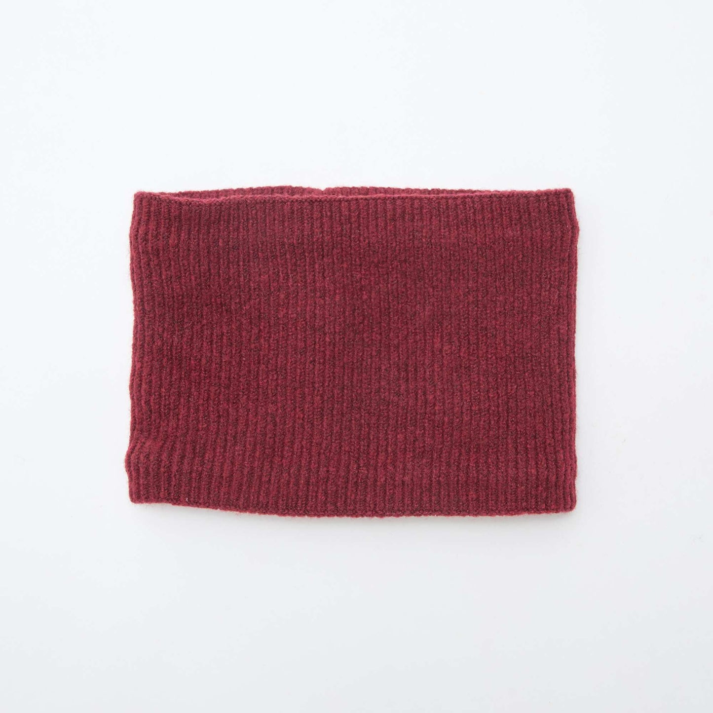 Snood en maille unie ROUGE