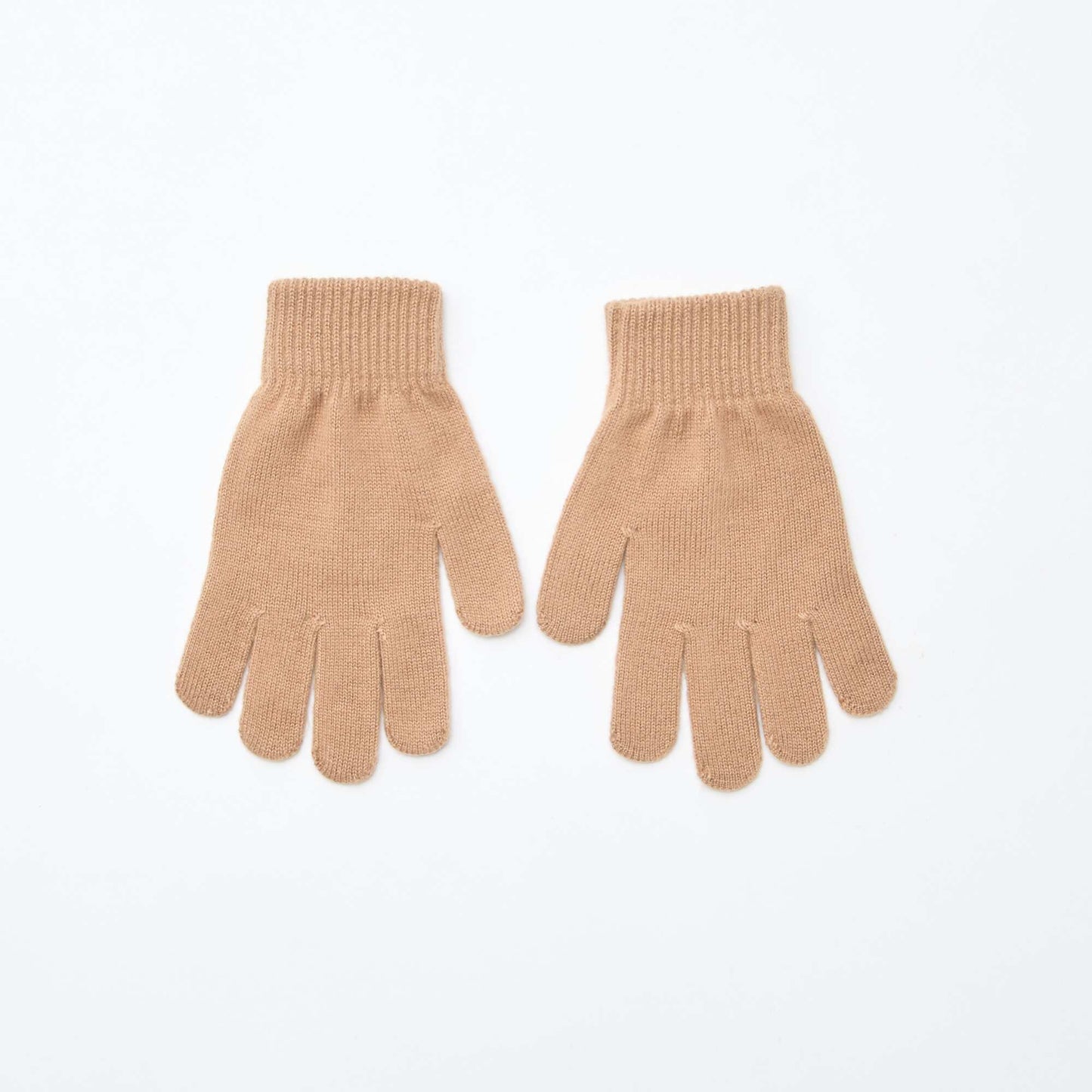 Lot de 2 paires de gants en maille BEIGE