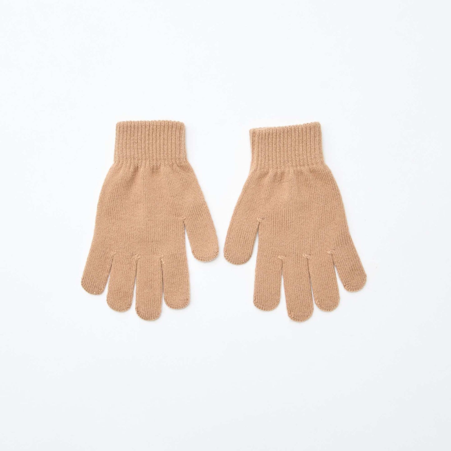 Lot de 2 paires de gants en maille BEIGE