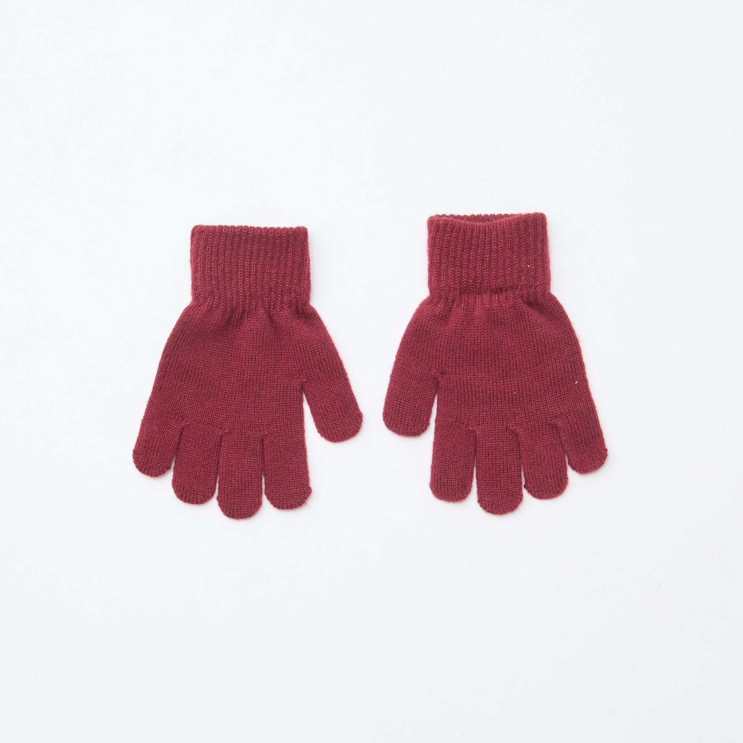 Lot de 2 paires de gants en maille ROUGE