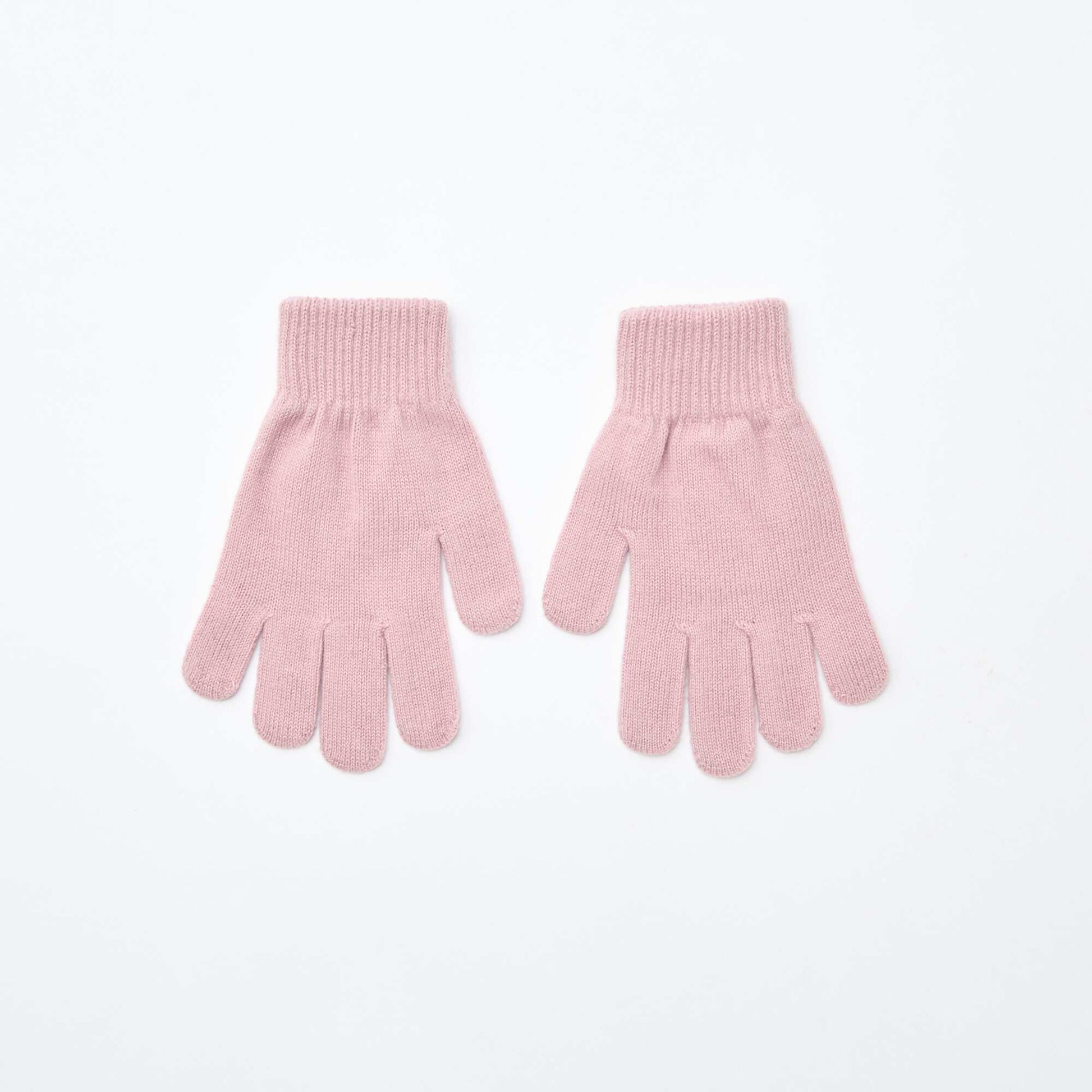 Lot de 2 paires de gants en maille ROSE