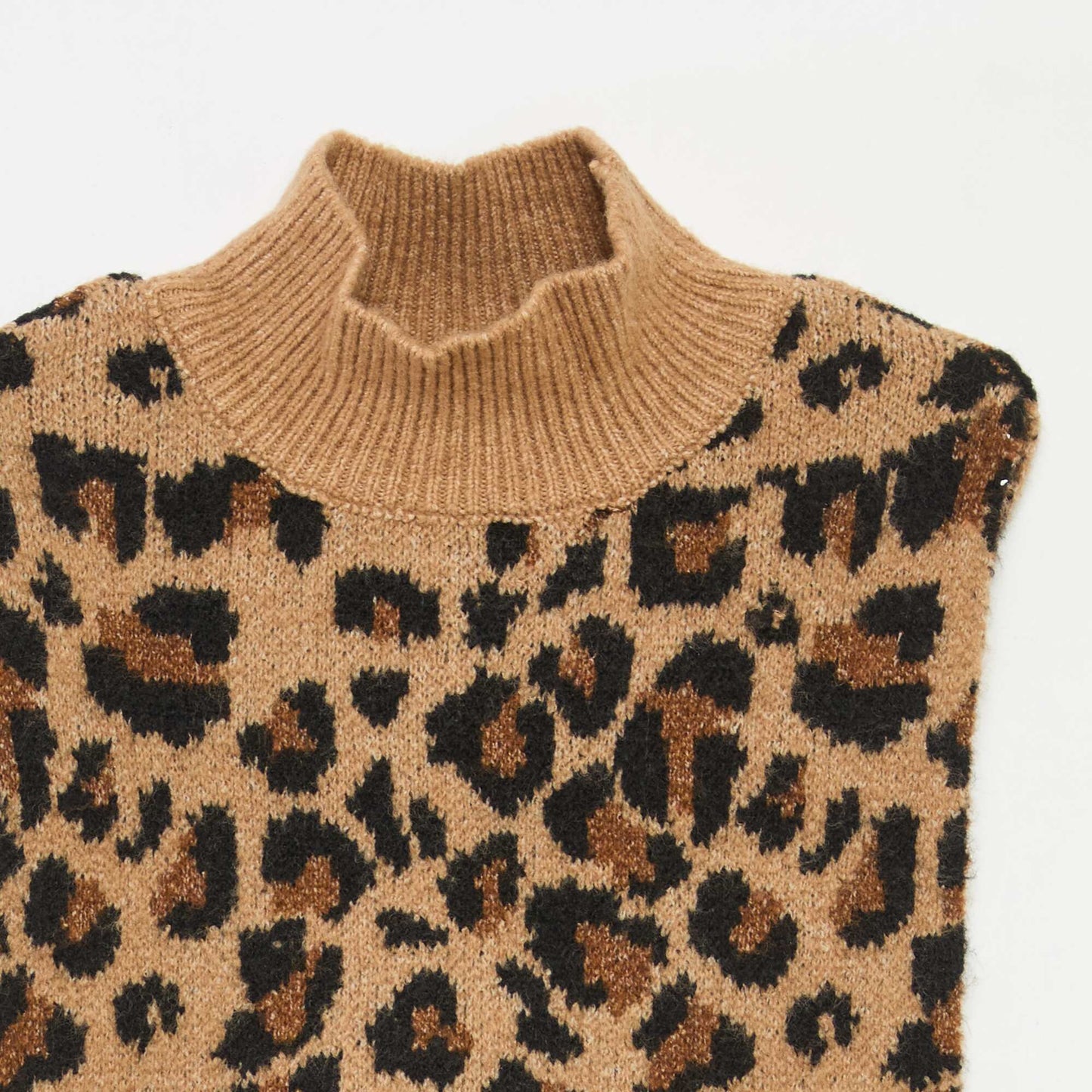 Snood plastron col montant MARRON