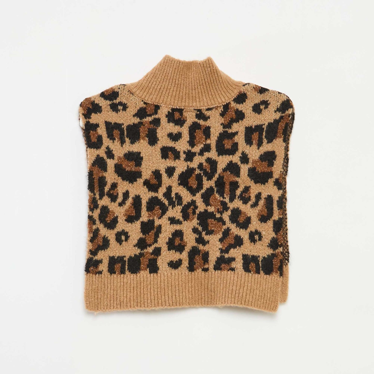 Snood plastron col montant MARRON