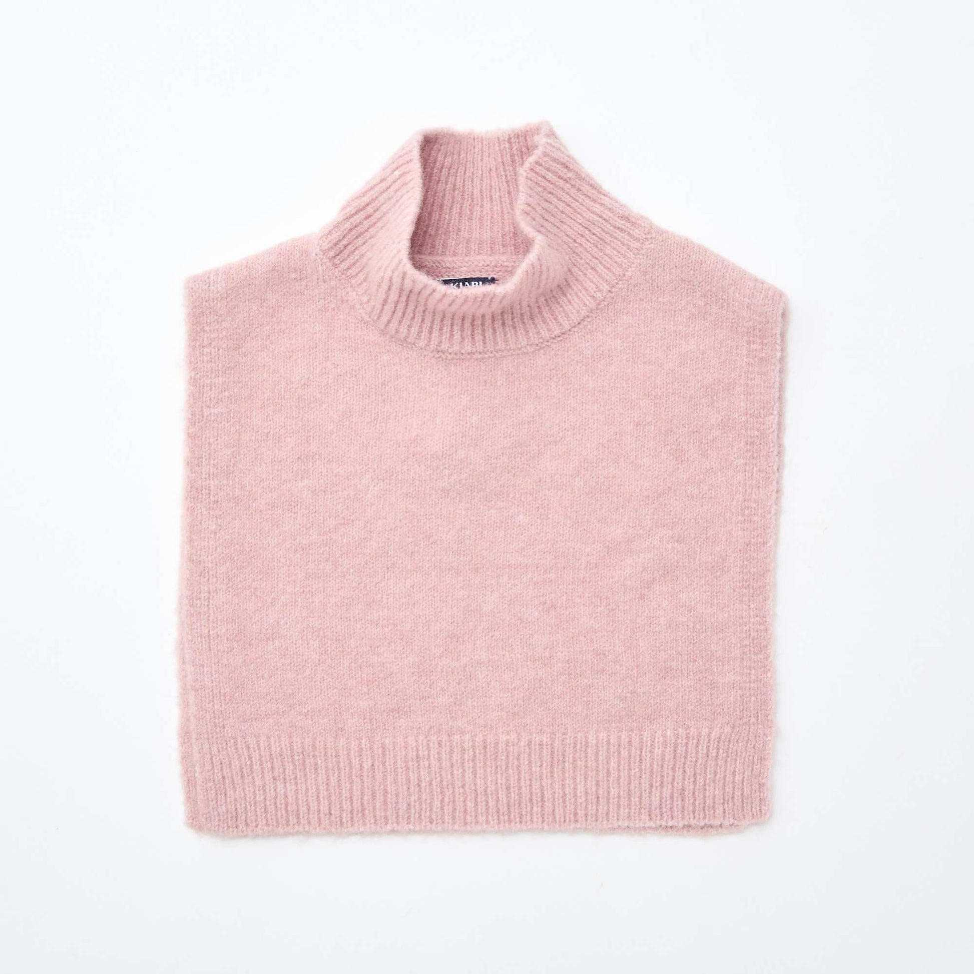 Snood plastron col montant ROSE