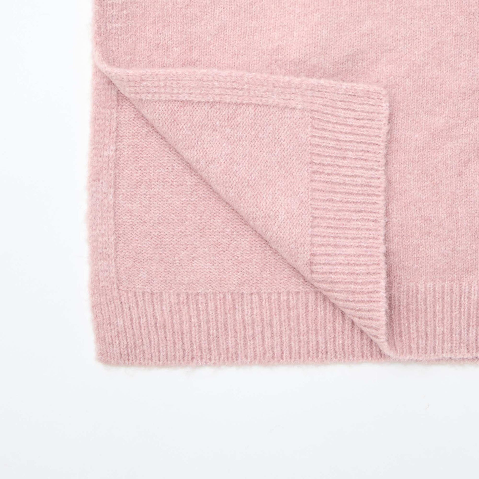 Snood plastron col montant ROSE