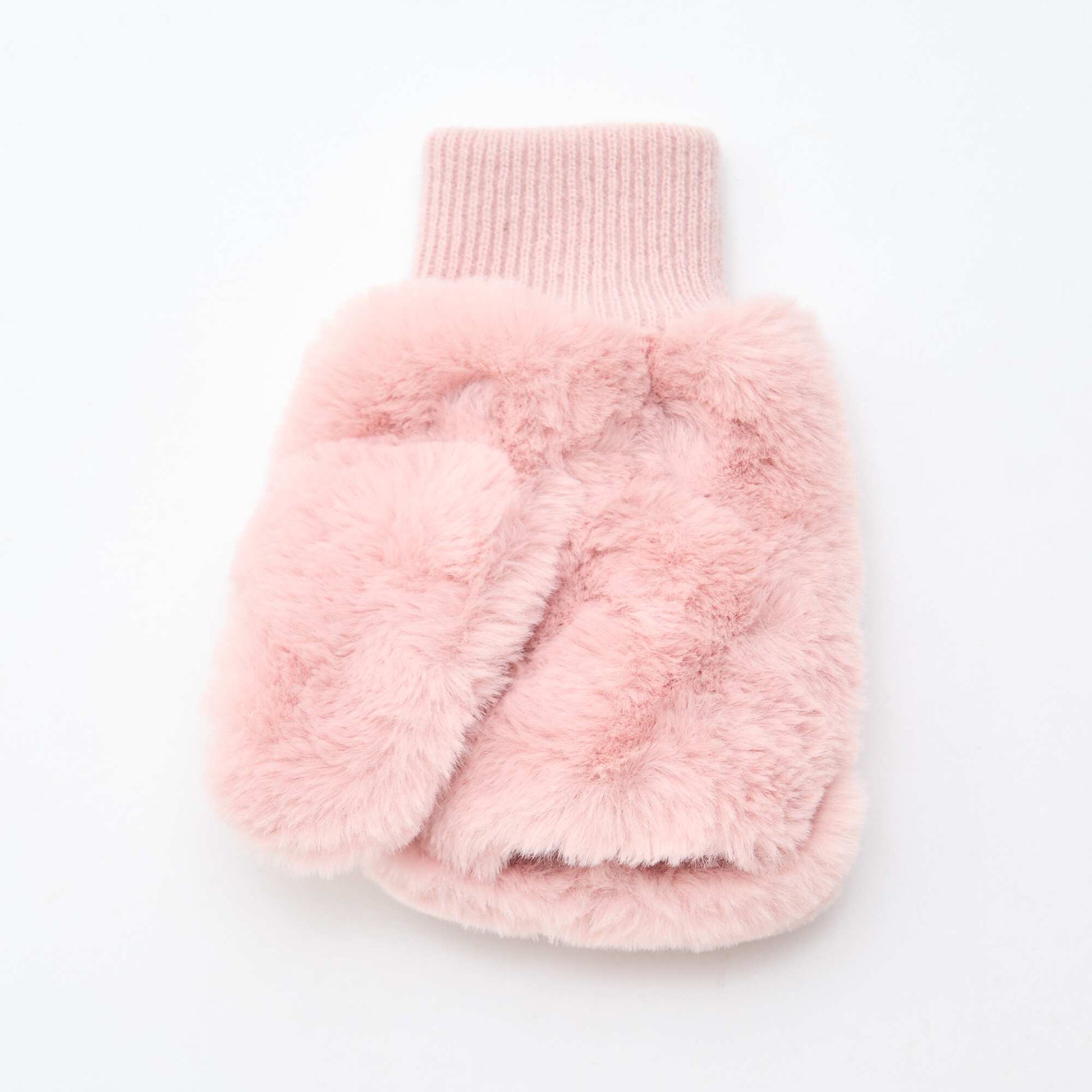 Paire de moufles/mitaines ROSE