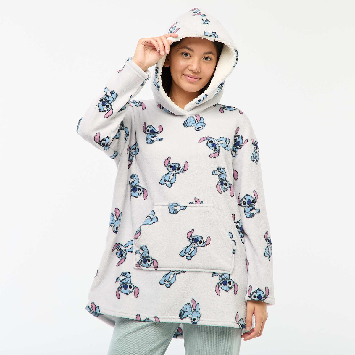 Hoodie de nuit polaire 'Stitch' 'Disney' BLEU