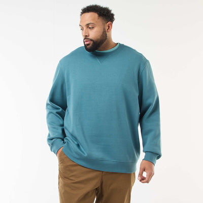 Sweat à col rond uni BLEU