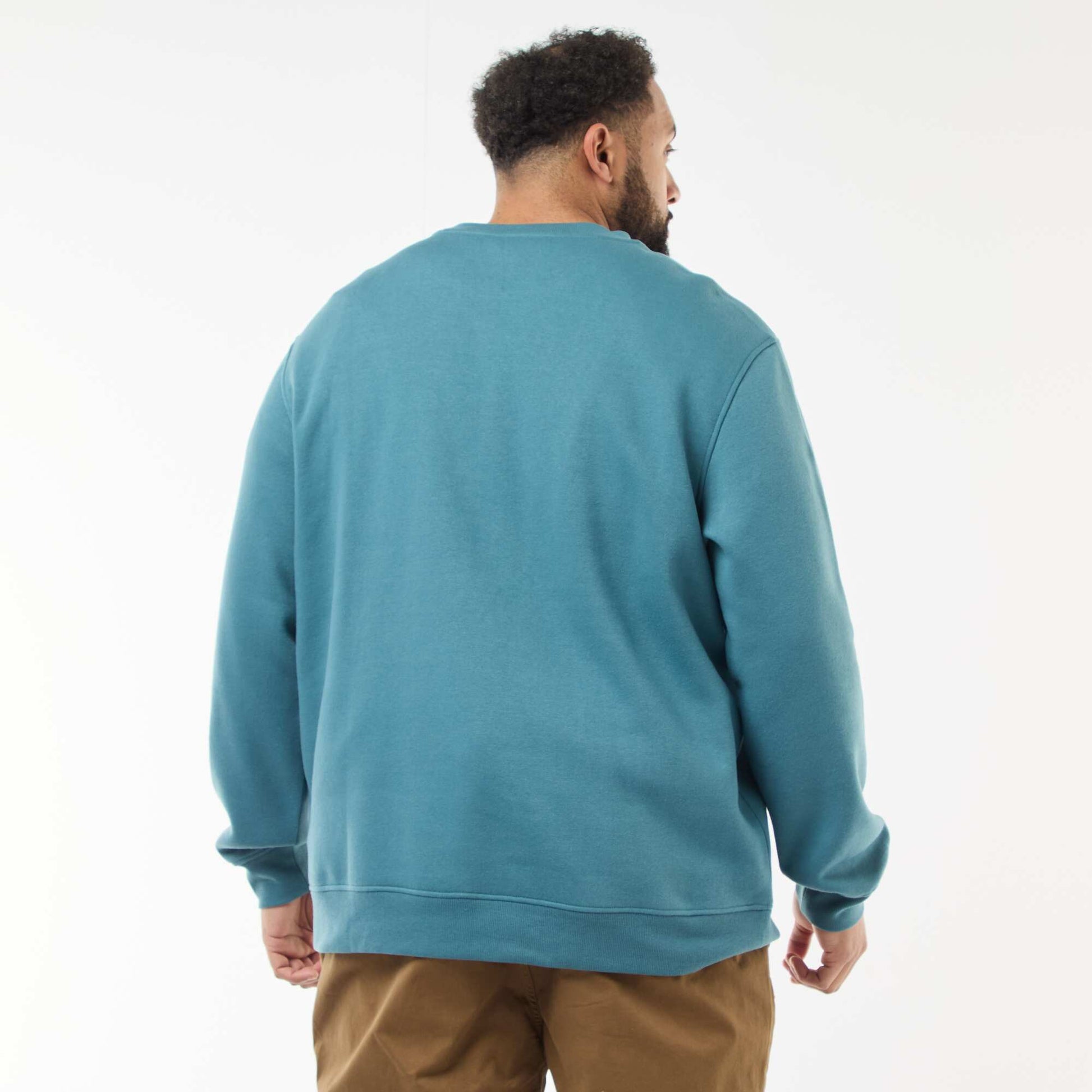Sweat à col rond uni BLEU