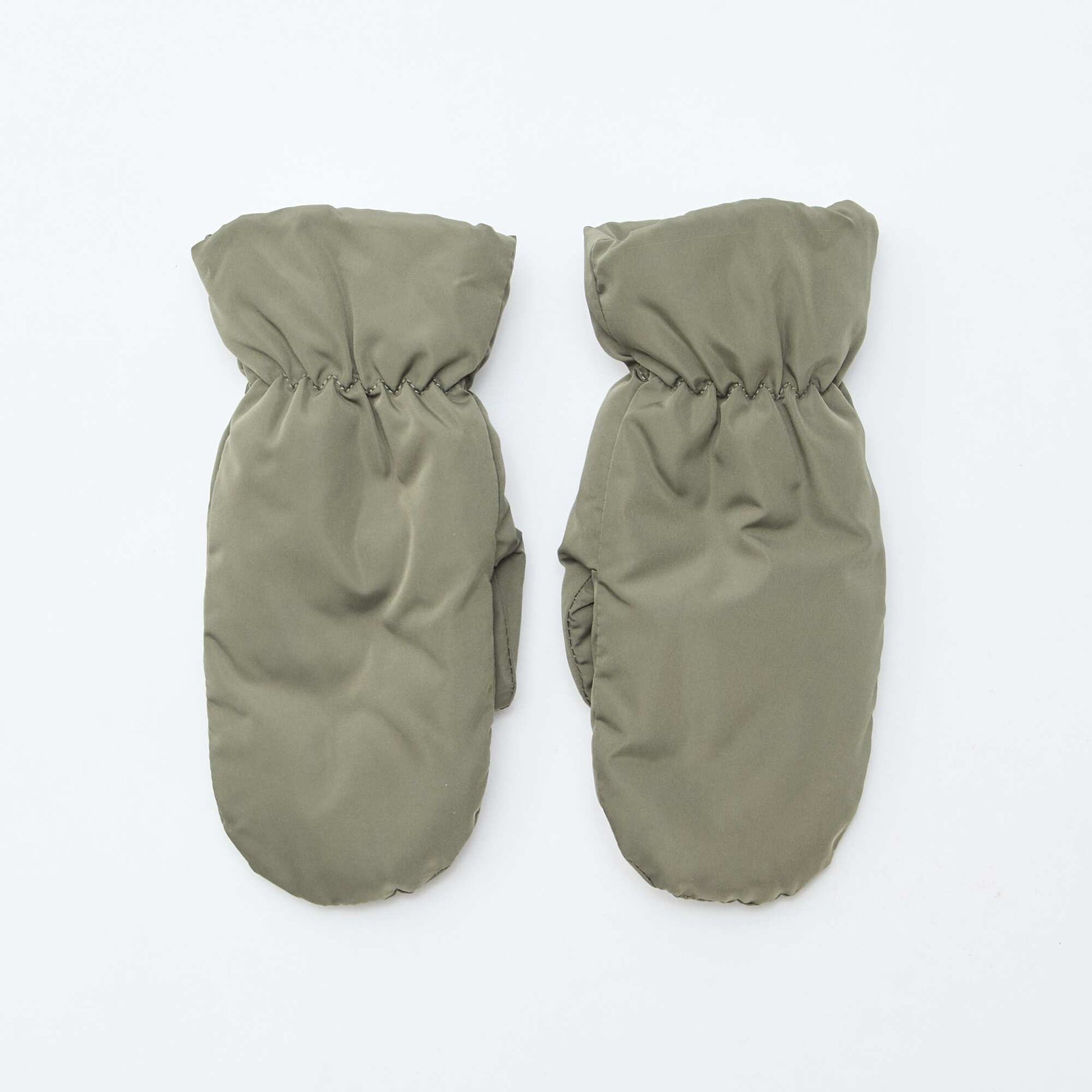 Ensemble chapka + moufles KAKI