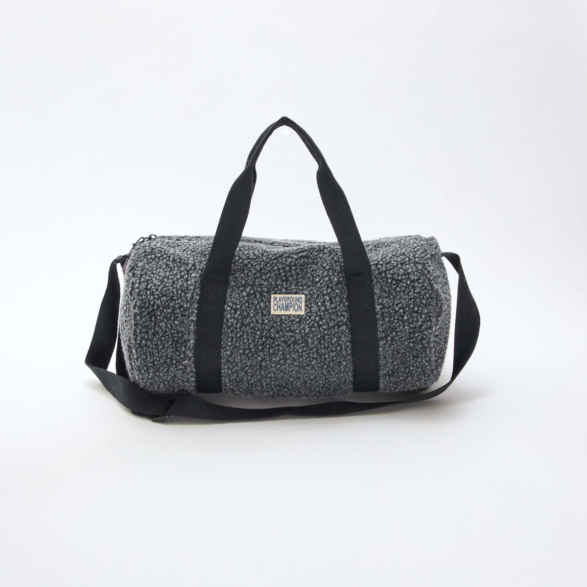 Sac week-end en bouclette GRIS