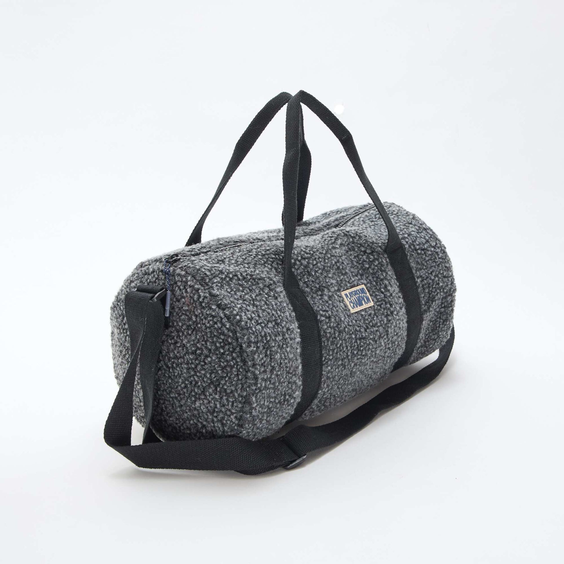 Sac week-end en bouclette GRIS