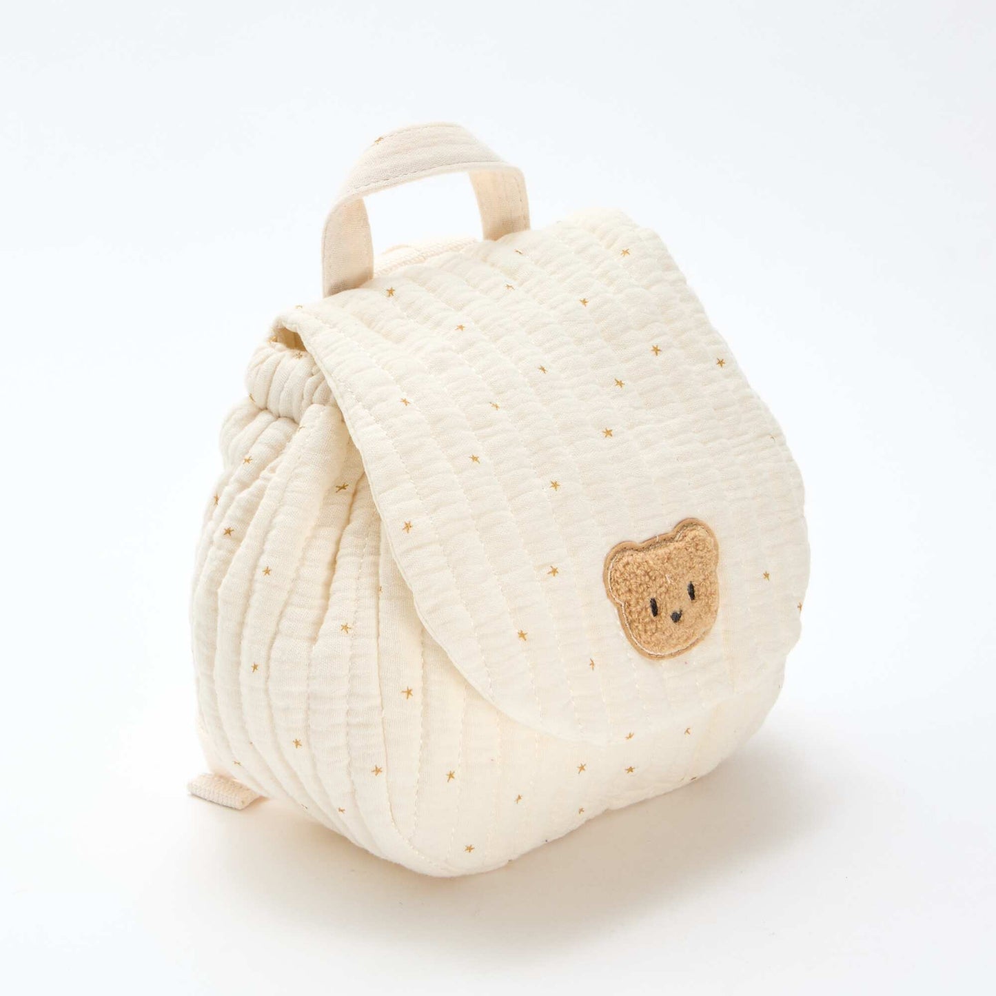 Sac à dos en gaze de coton imprimé BEIGE