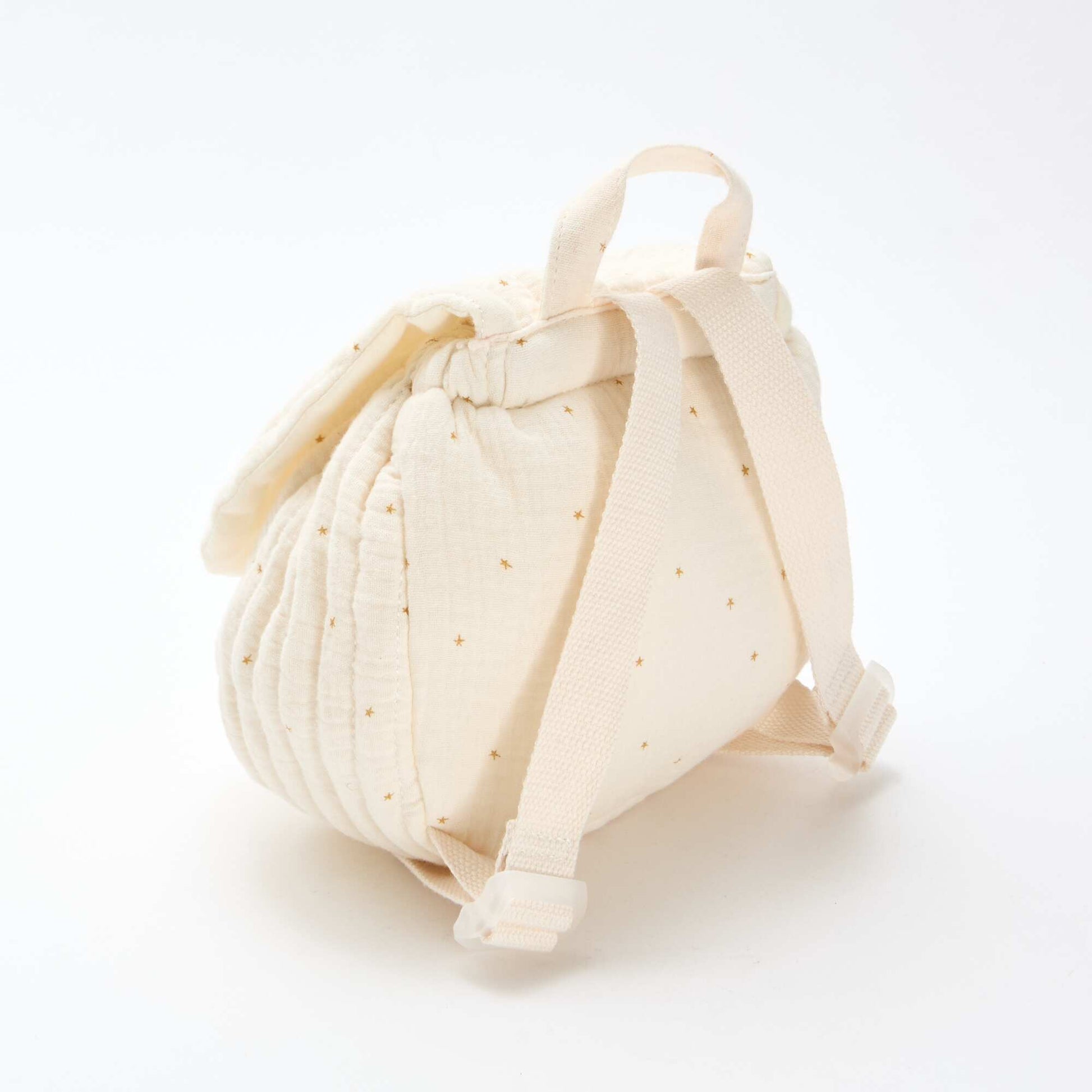 Sac à dos en gaze de coton imprimé BEIGE