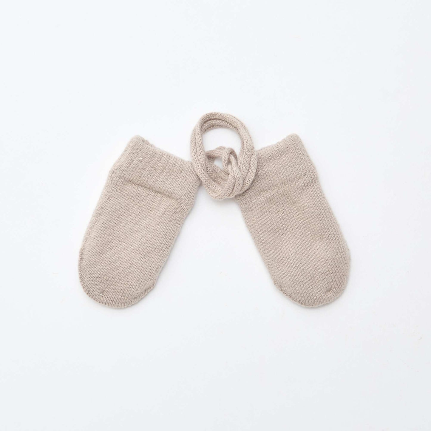 Moufles polaires maillée BEIGE
