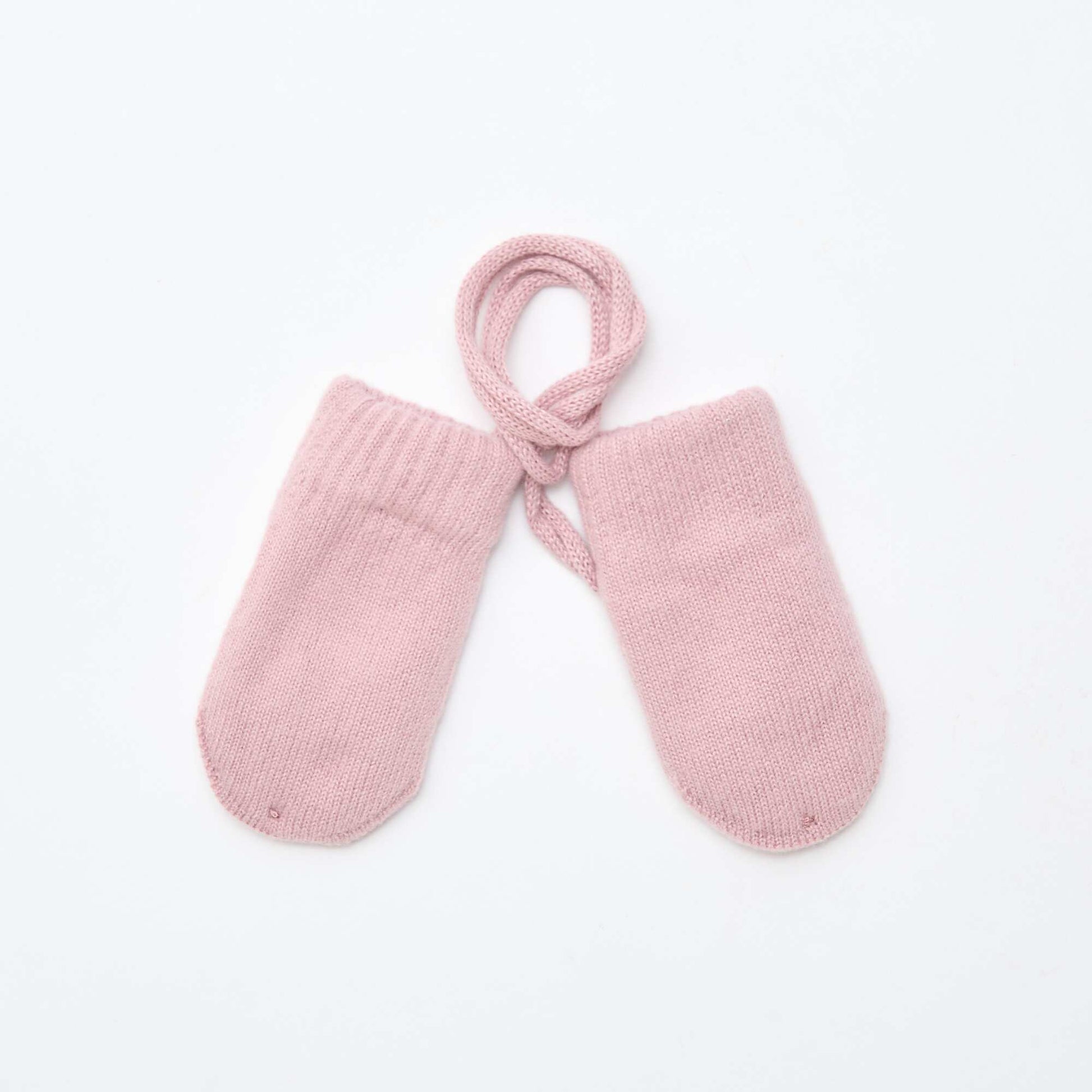 Moufles polaires maillée ROSE
