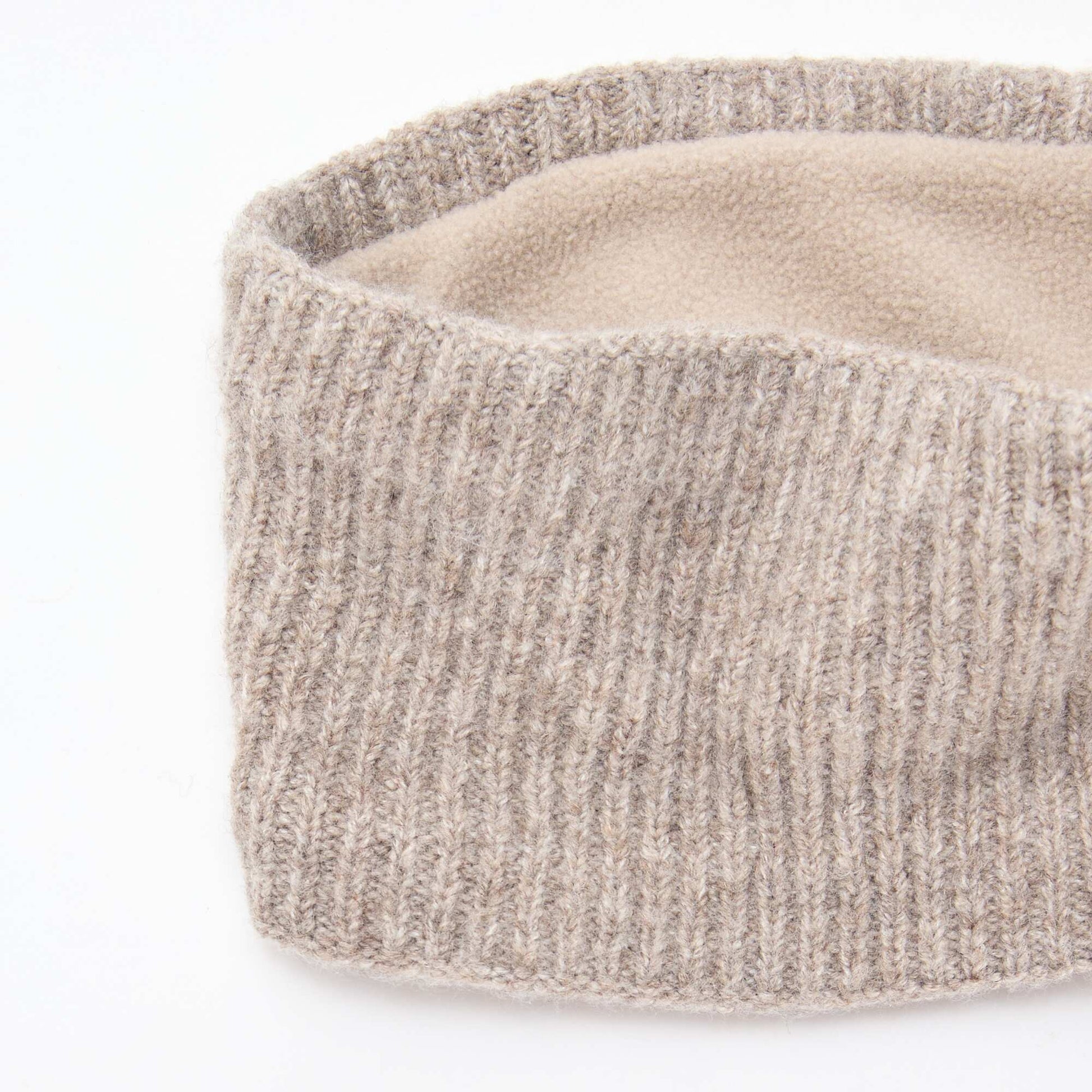 Echarpe en maille unie BEIGE