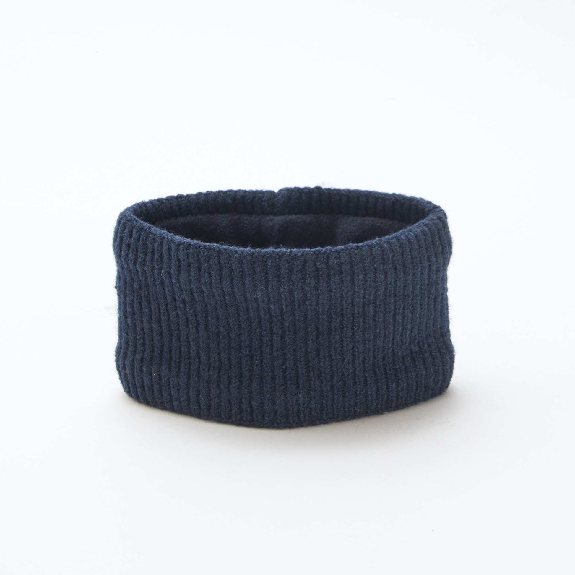 Echarpe en maille unie BLEU