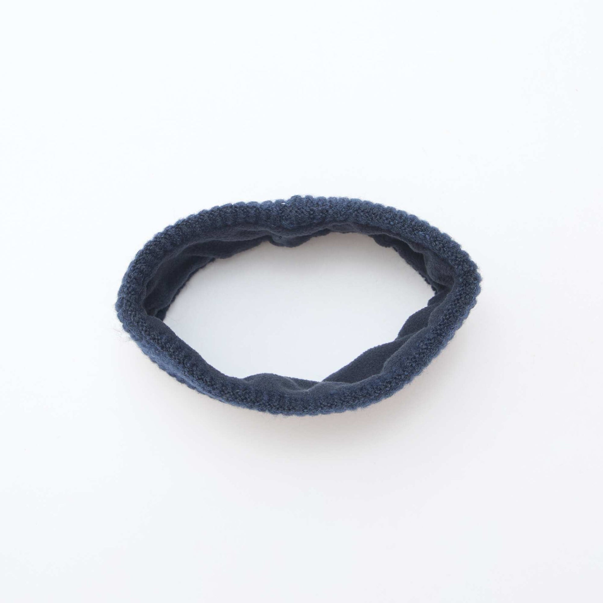 Echarpe en maille unie BLEU