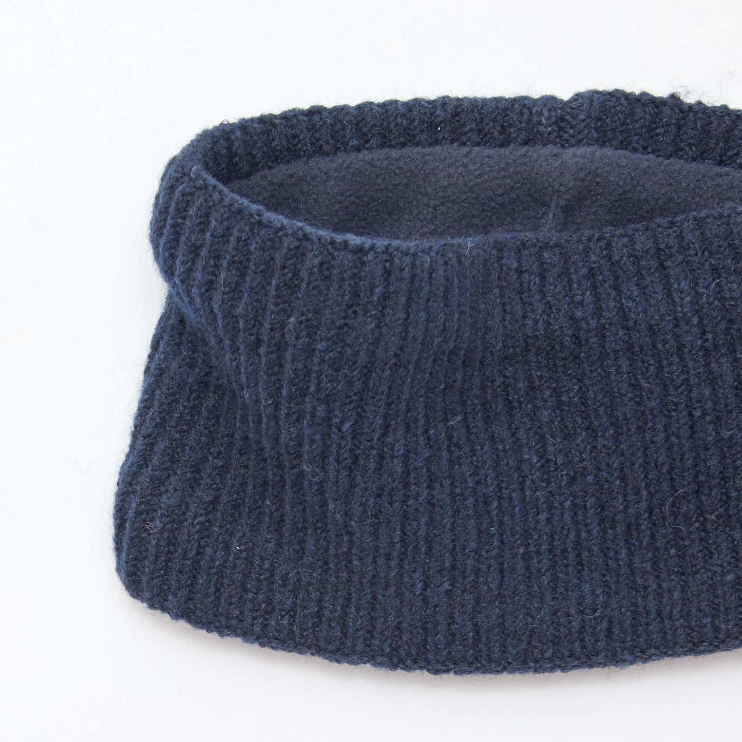 Echarpe en maille unie BLEU