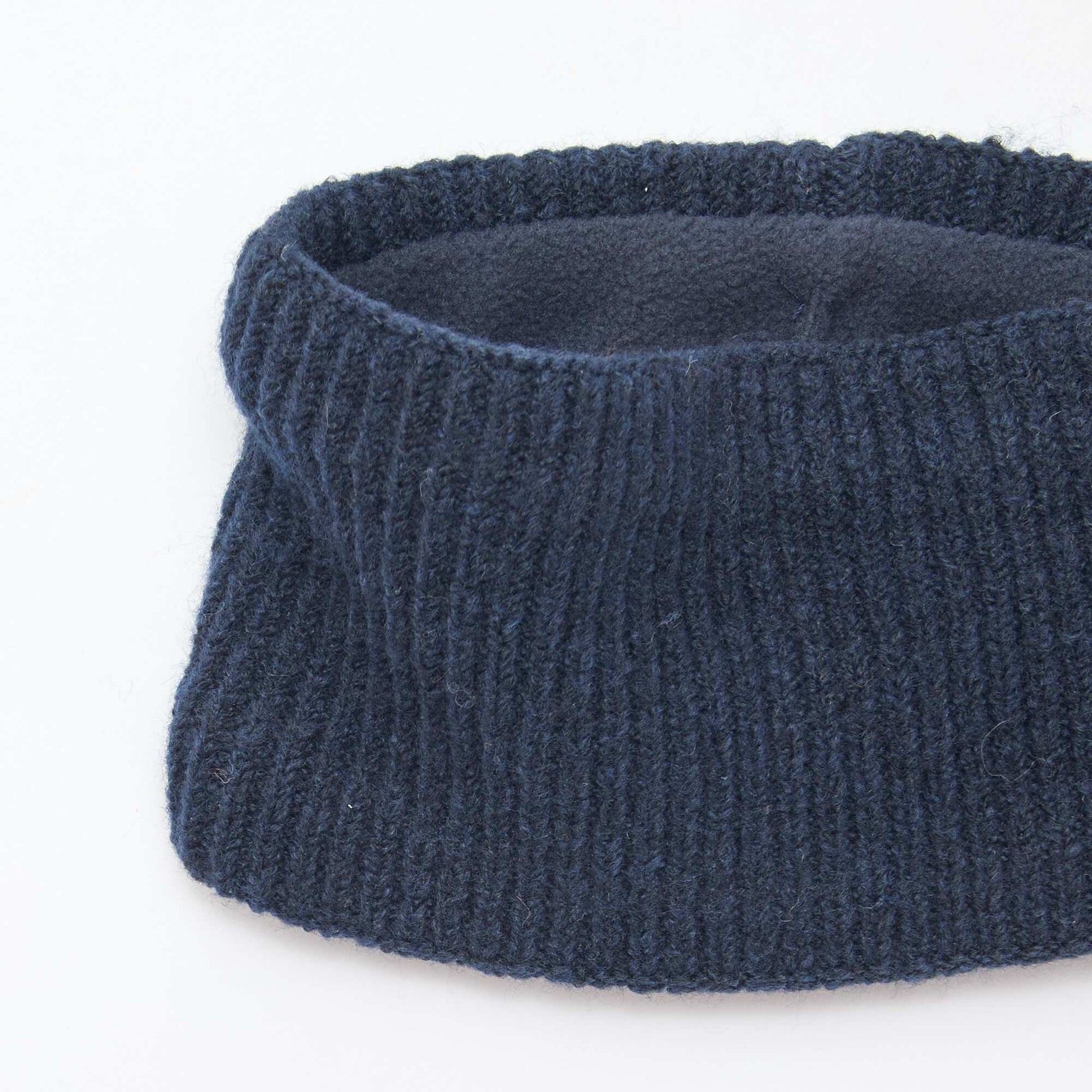 Echarpe en maille unie BLEU