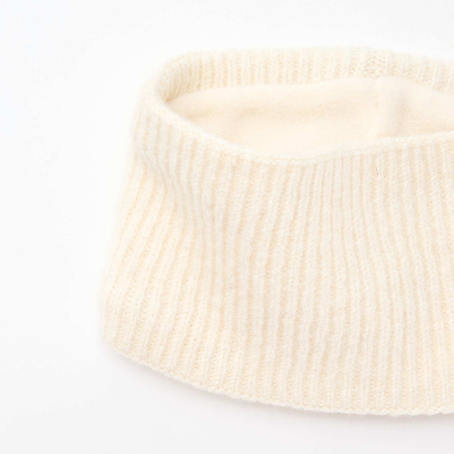 Echarpe en maille unie BEIGE