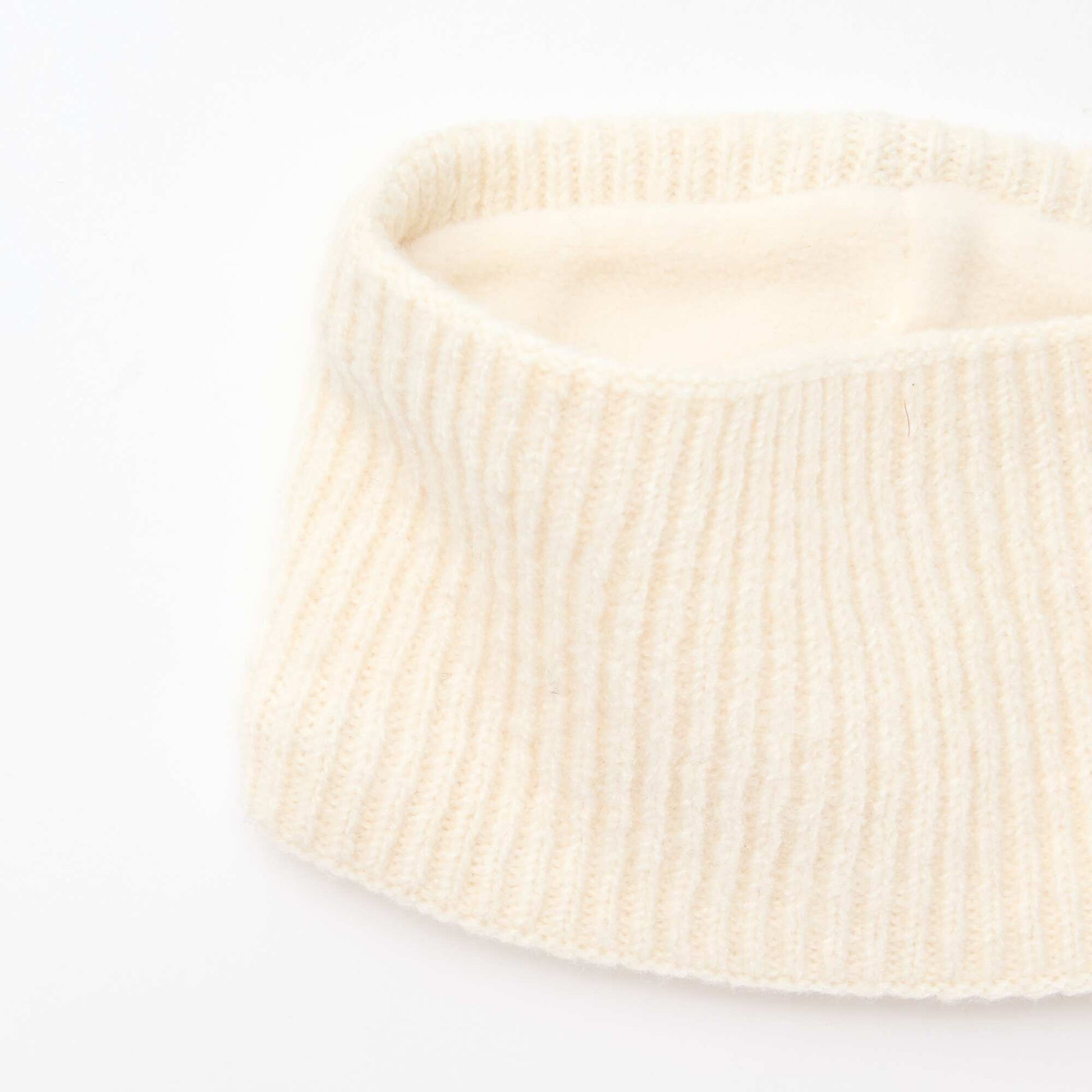 Echarpe en maille unie BEIGE