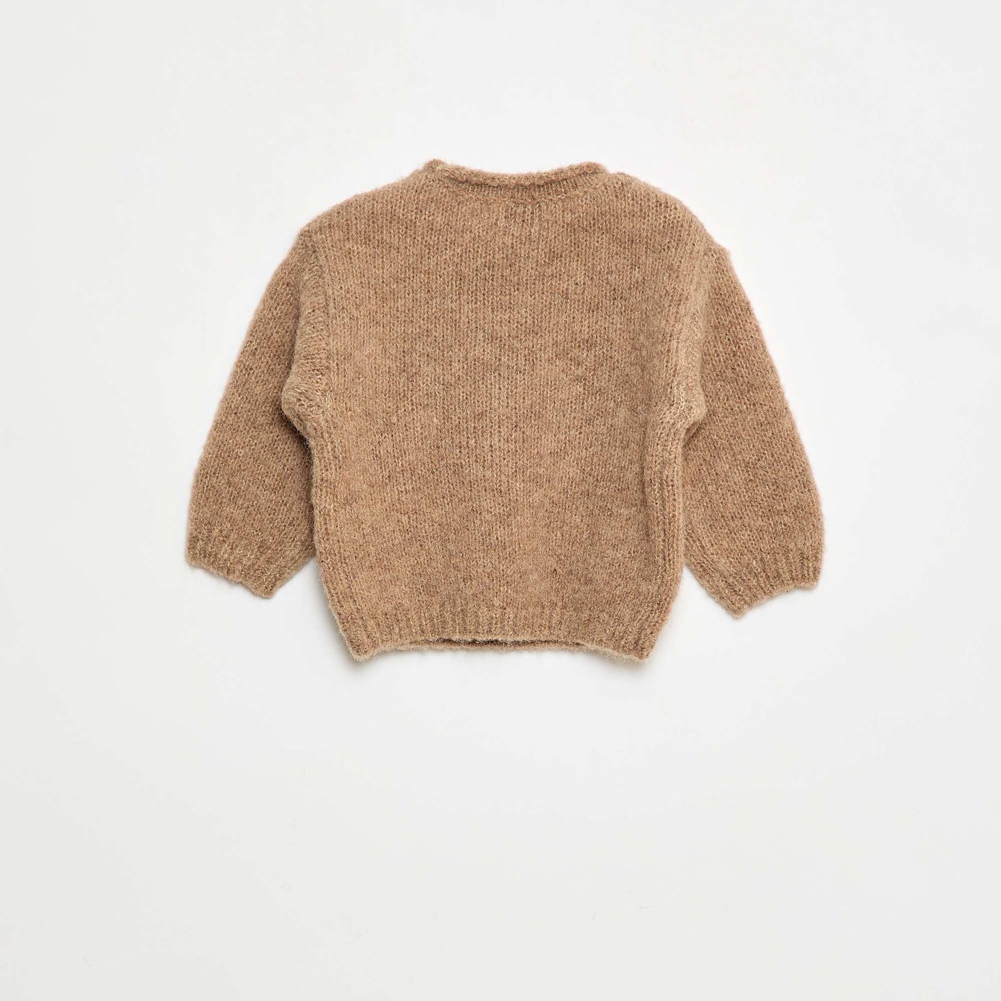 Pull en maille chaude BEIGE CHAMPIGNONS