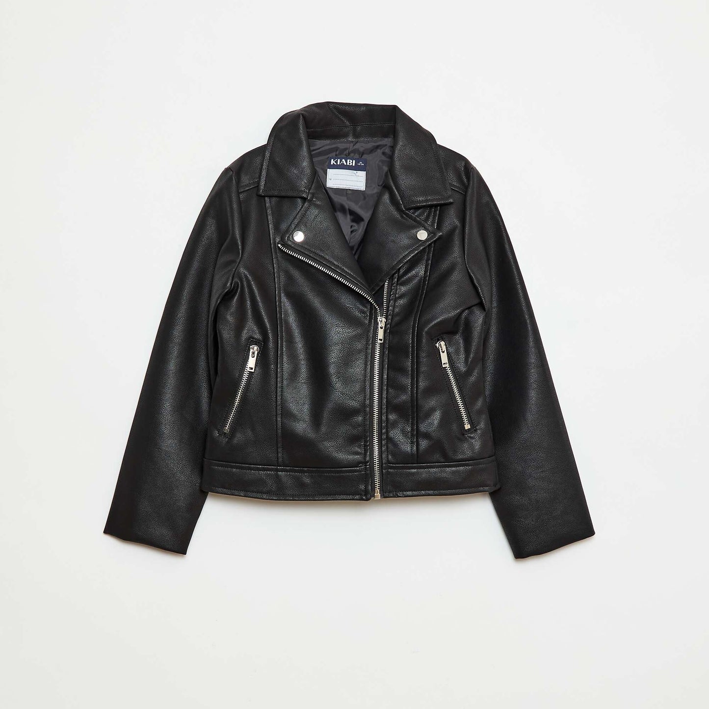 Blouson en simili texturé NOIR