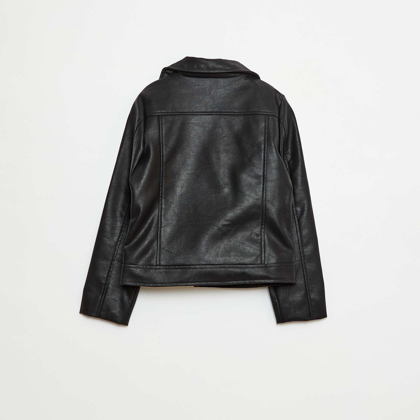 Blouson en simili texturé NOIR
