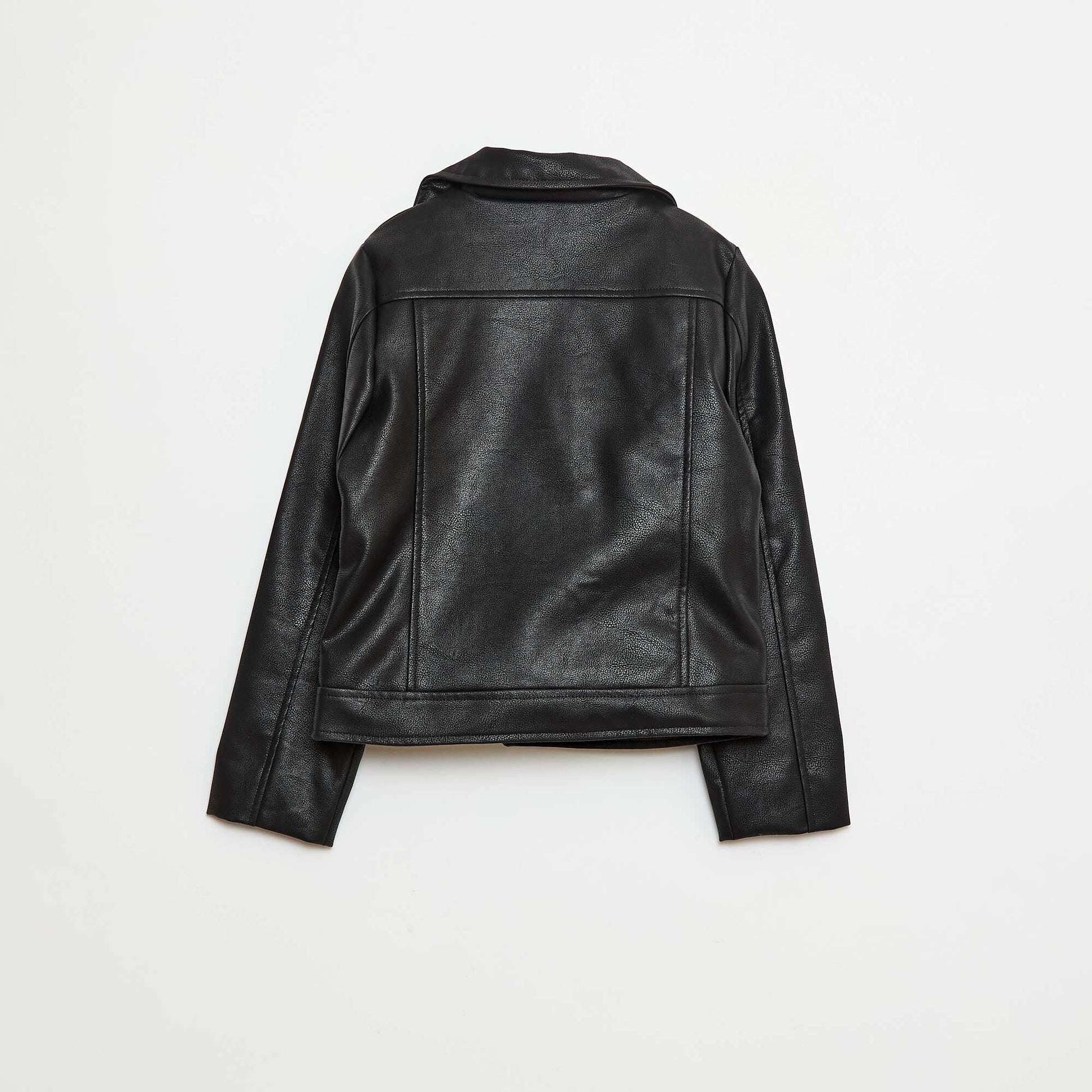 Blouson en simili texturé NOIR