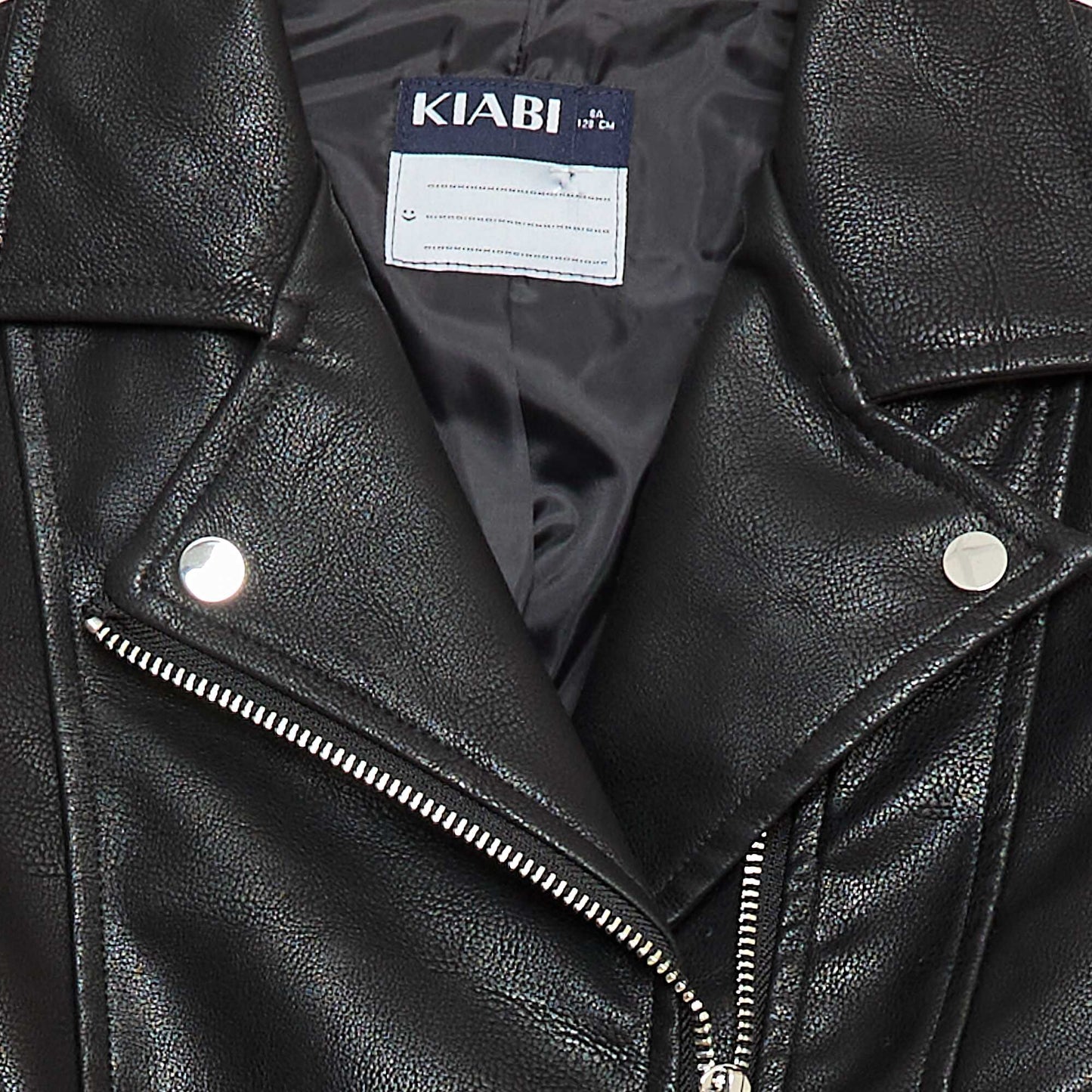 Blouson en simili texturé NOIR