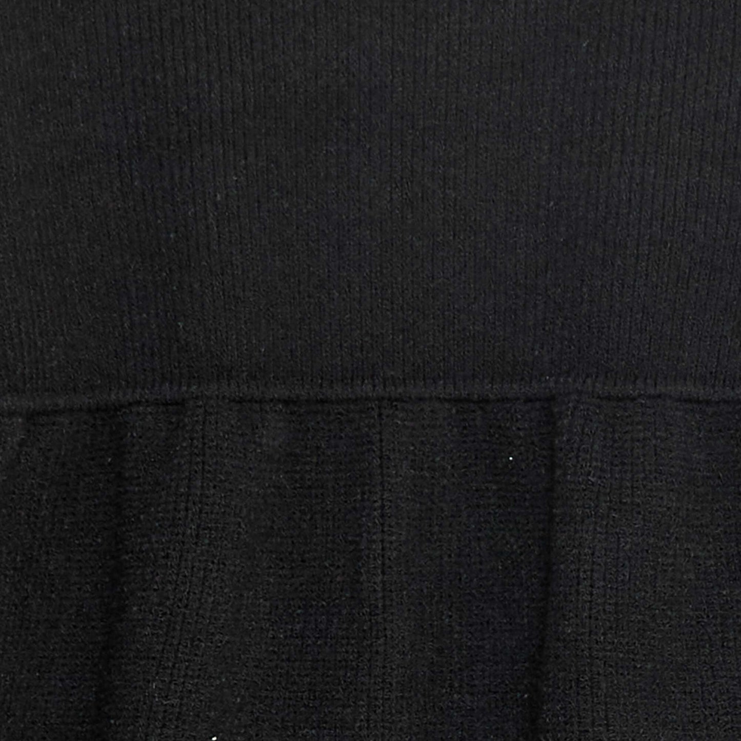 Robe pull en maille tricot douce NOIR