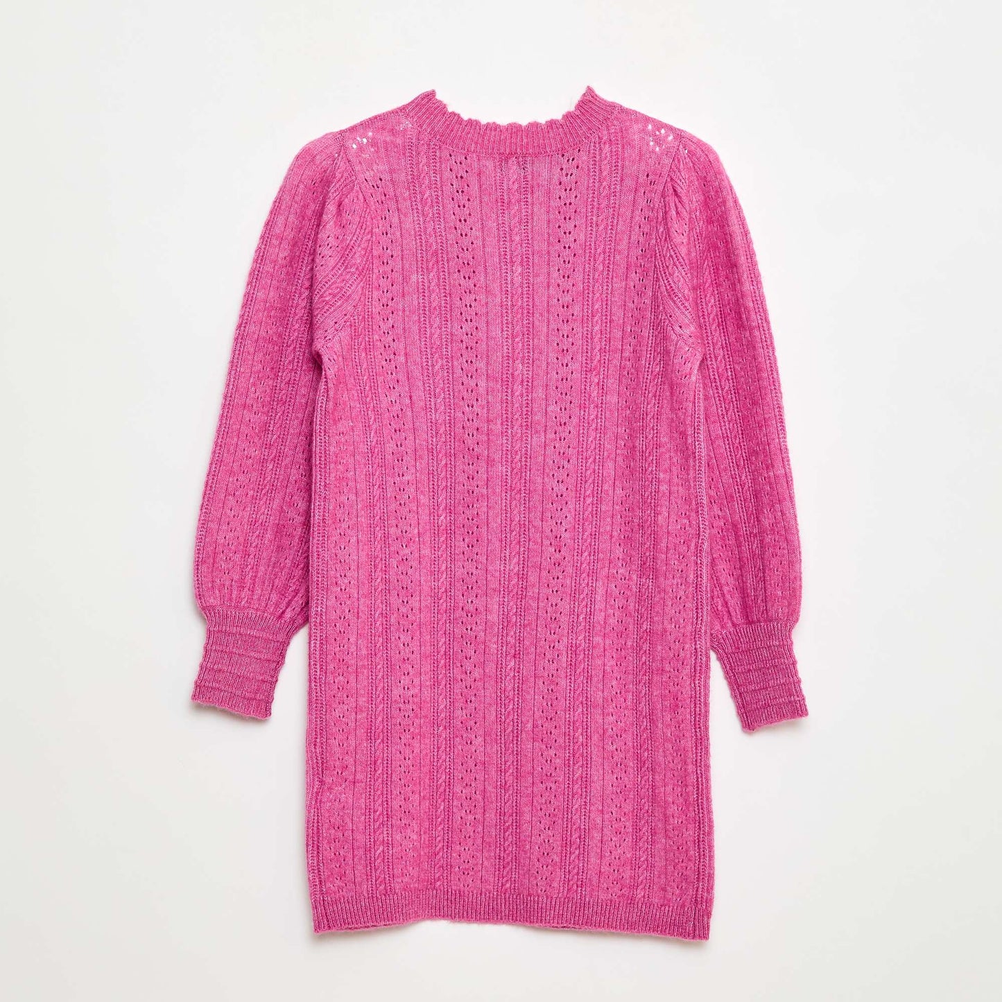 Robe pull en maille tricot ajourée ROSE