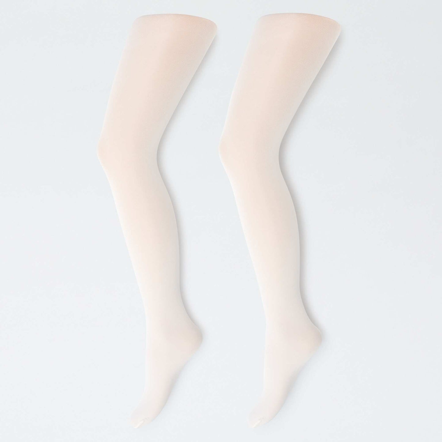 Lot de 2 paires de collants légers BLANC