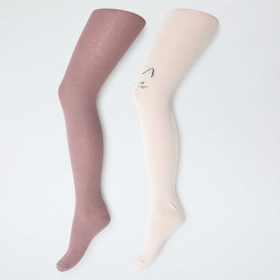 Lot de 2 collants 'chat' VIOLET