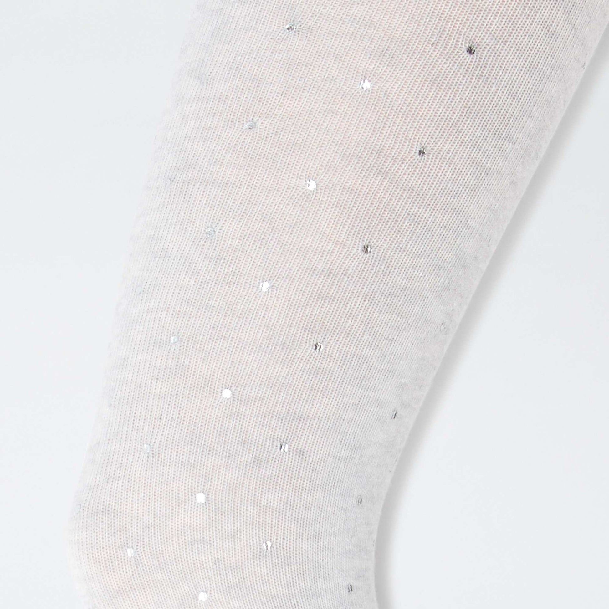 Lot de 2 collants 'neige' GRIS