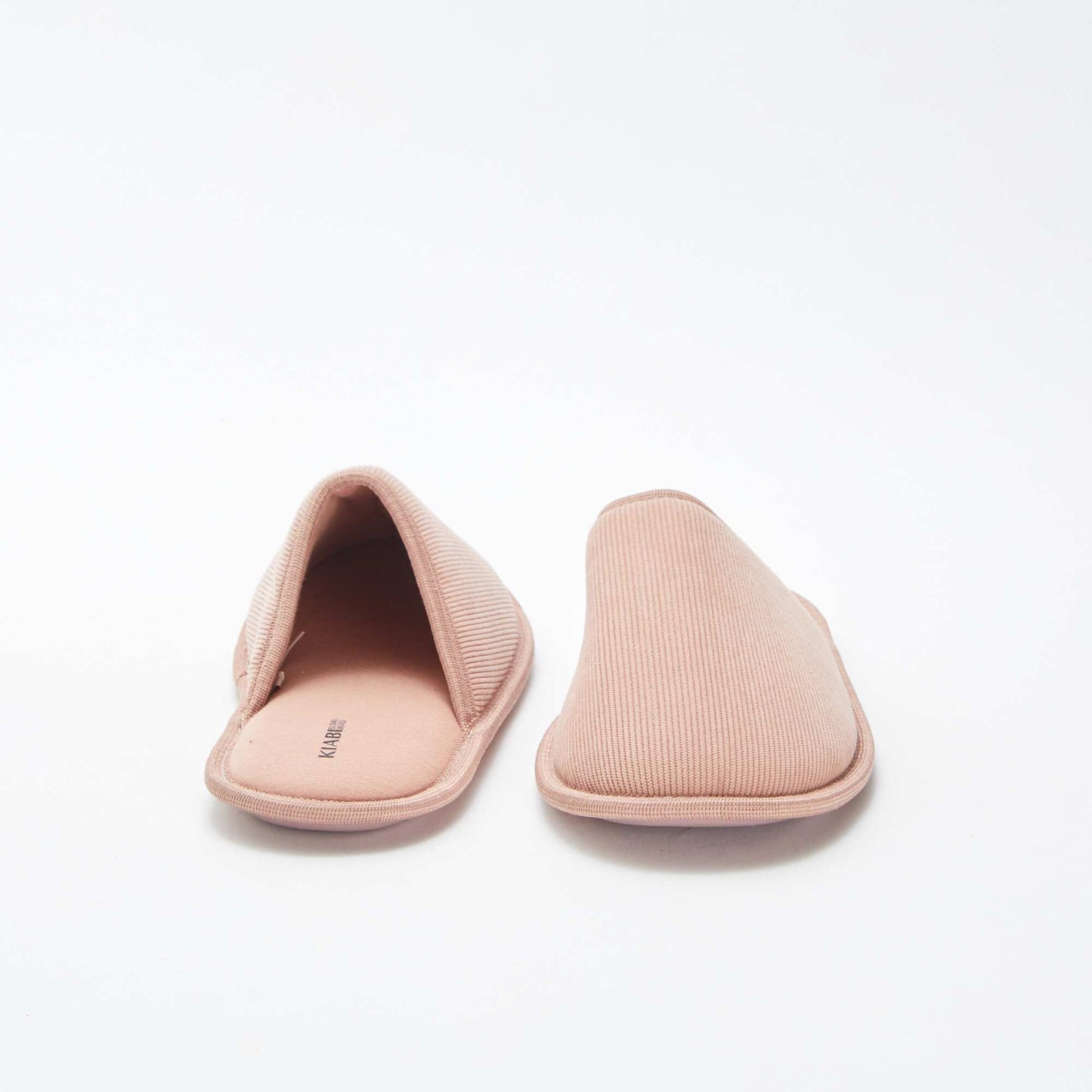 Chaussons mules en velours ROSE